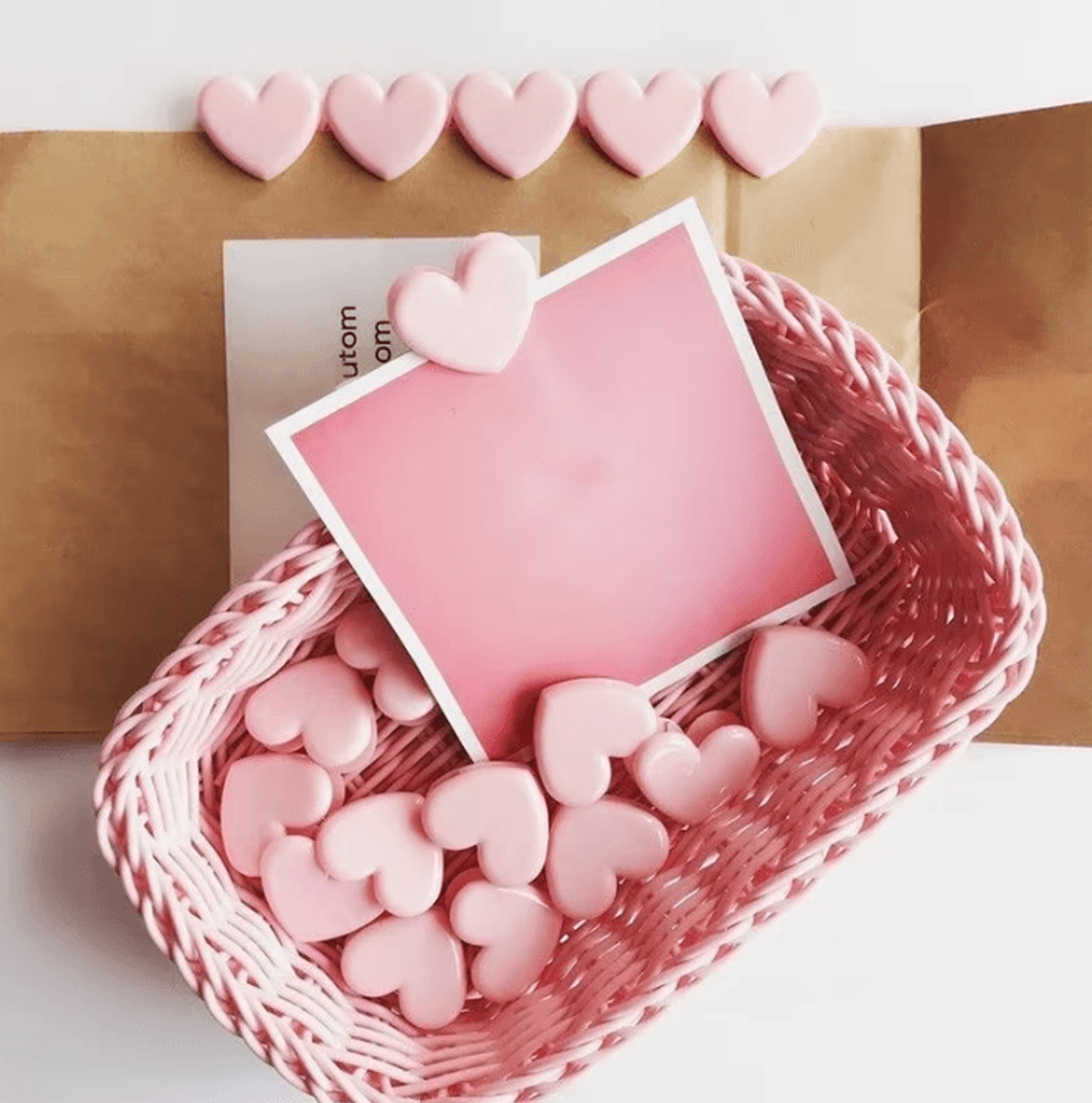 10 piece pink heart planner clips for books and stationery
