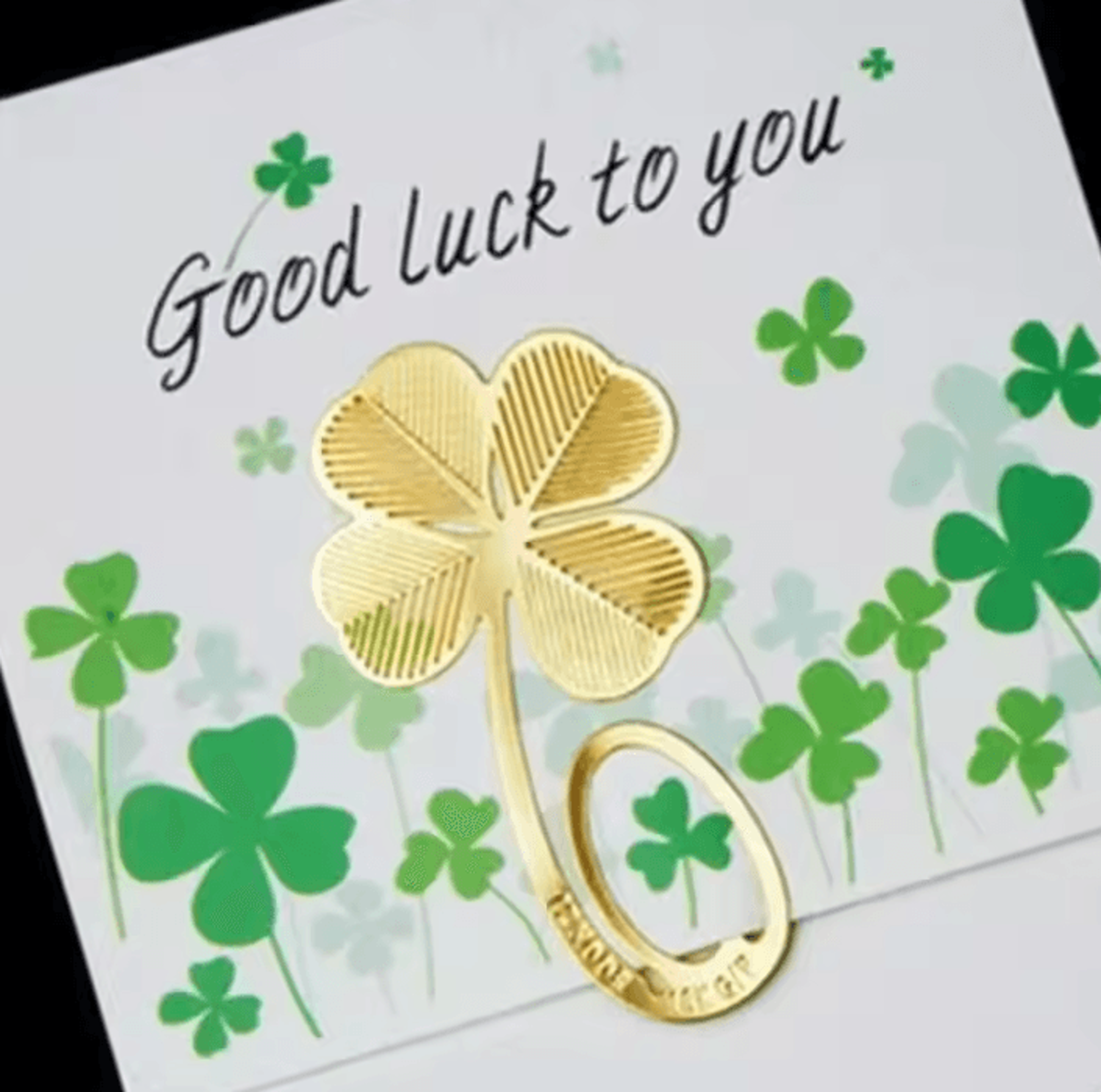 four leaf clover metal bookmark page clip for books
