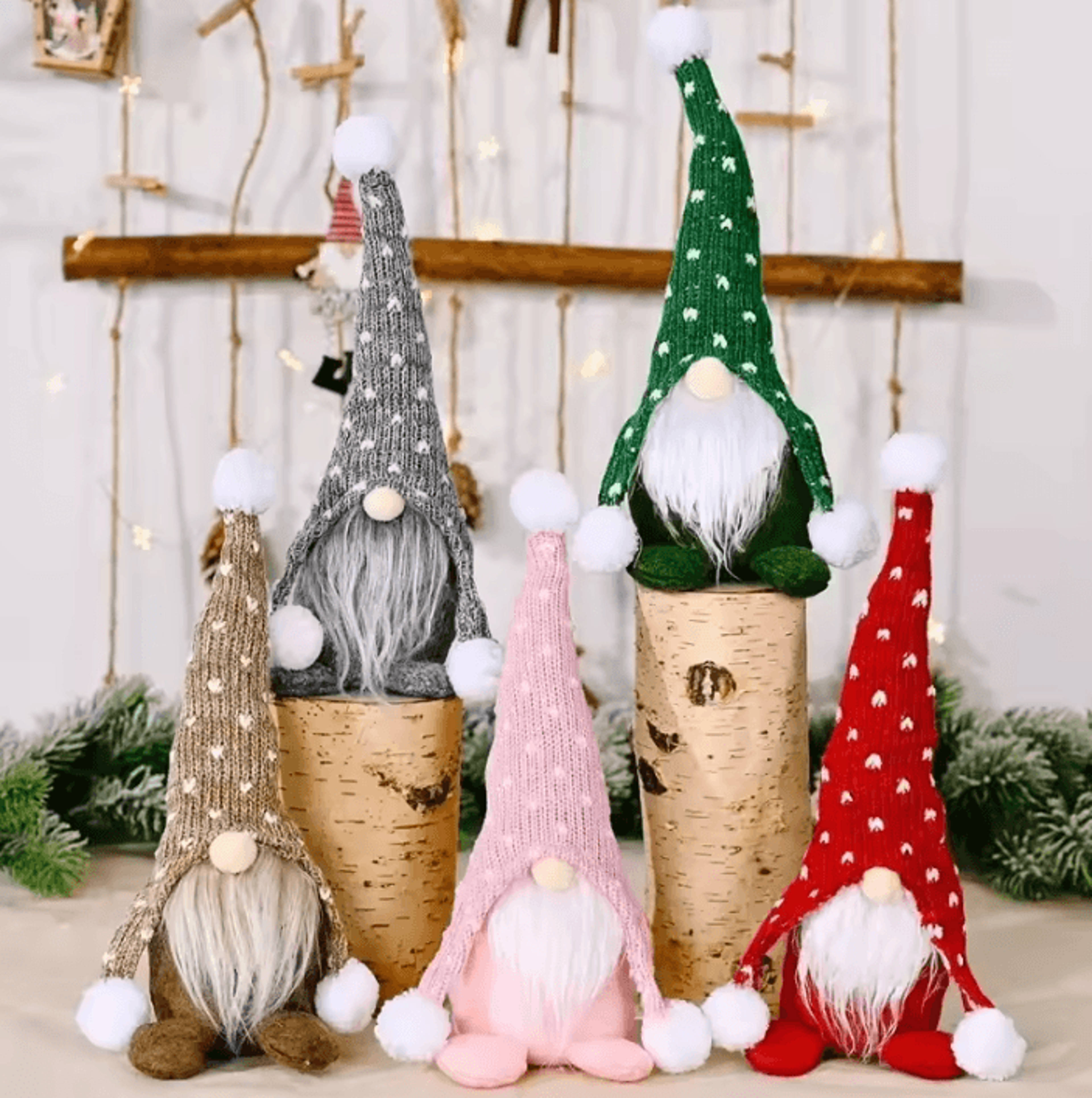 christmas gnome plush santa doll for festive home decor