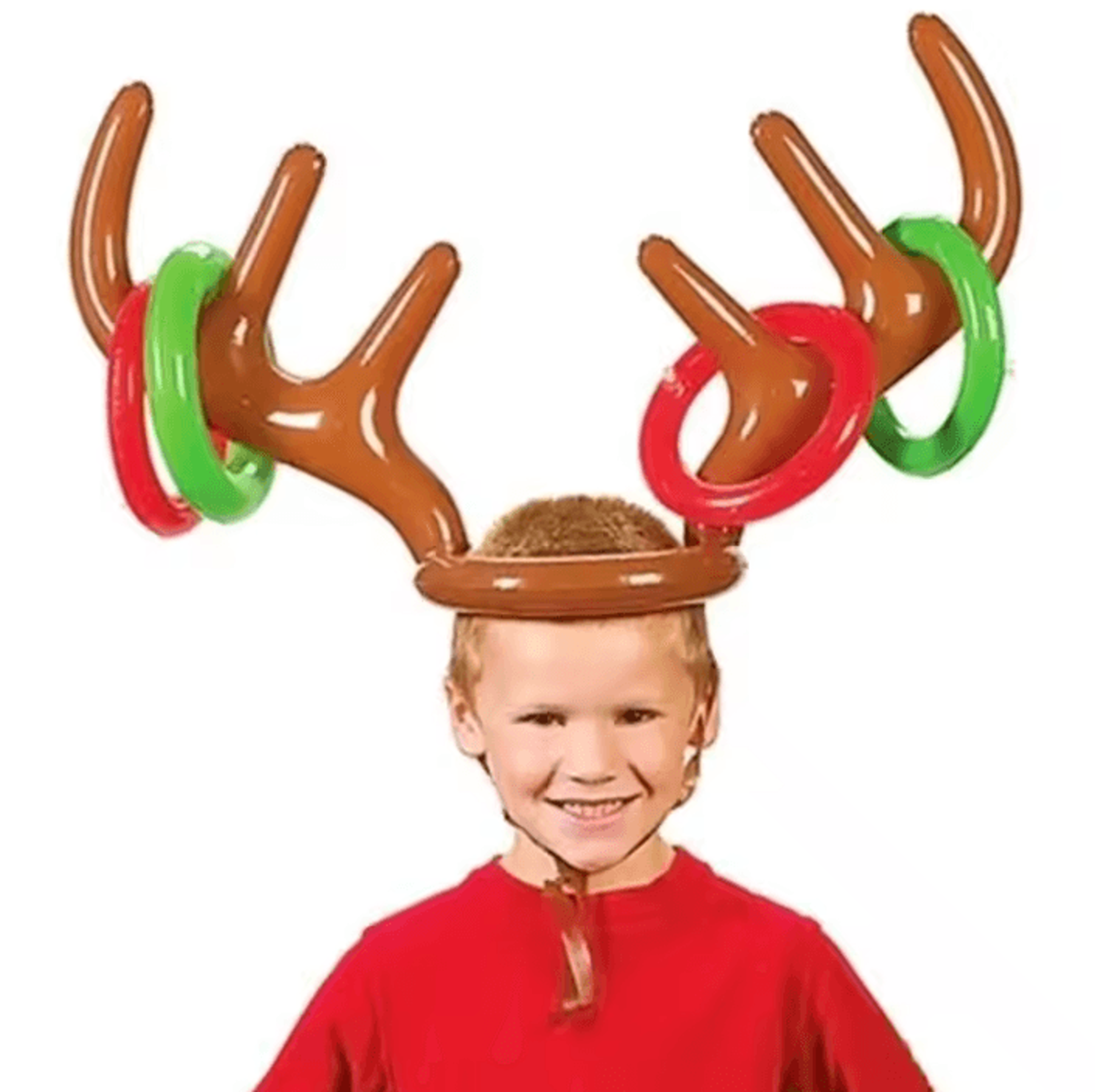 inflatable reindeer antler ring toss game for christmas parties