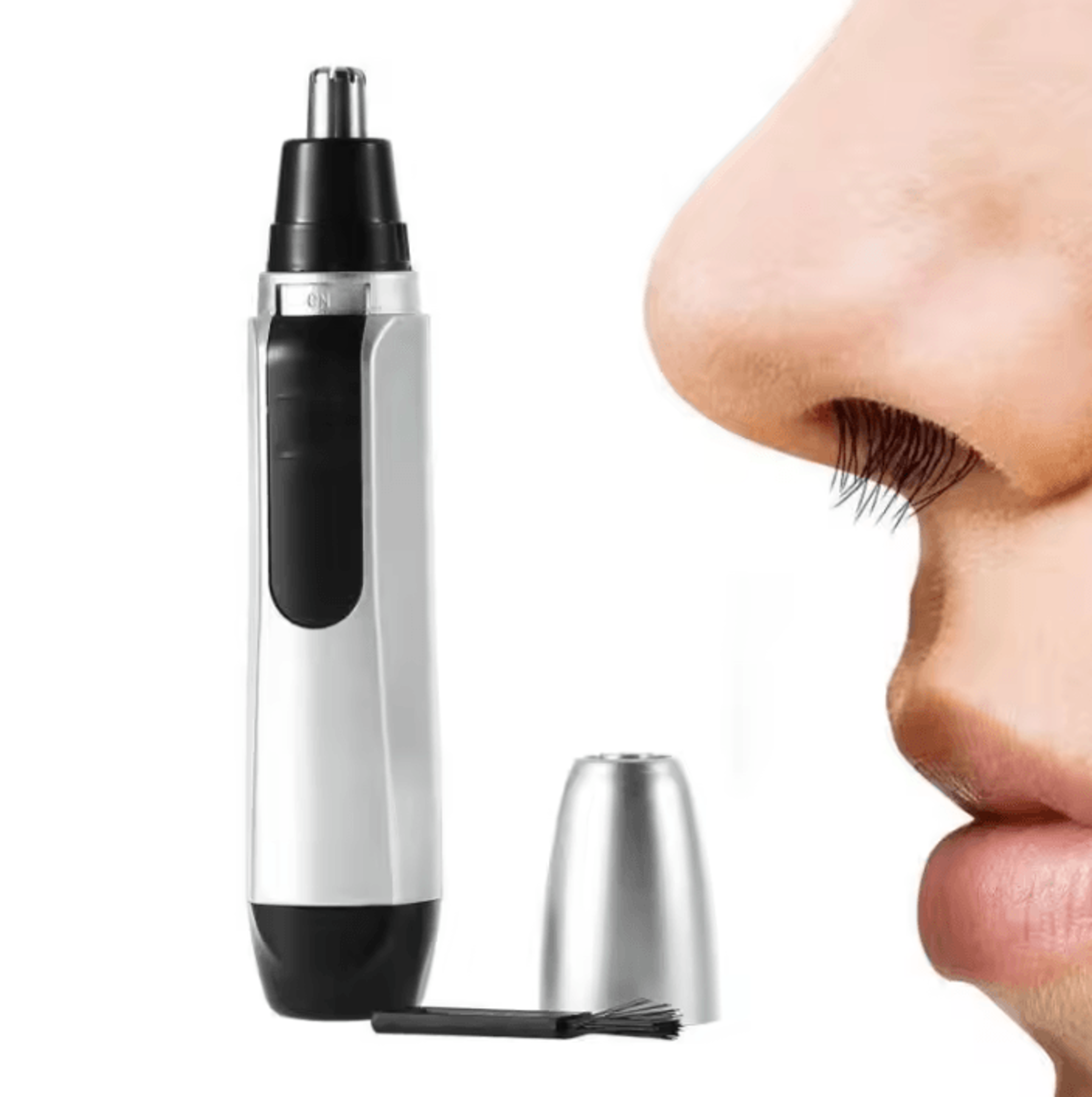 waterproof electric nose ear and facial hair trimmer