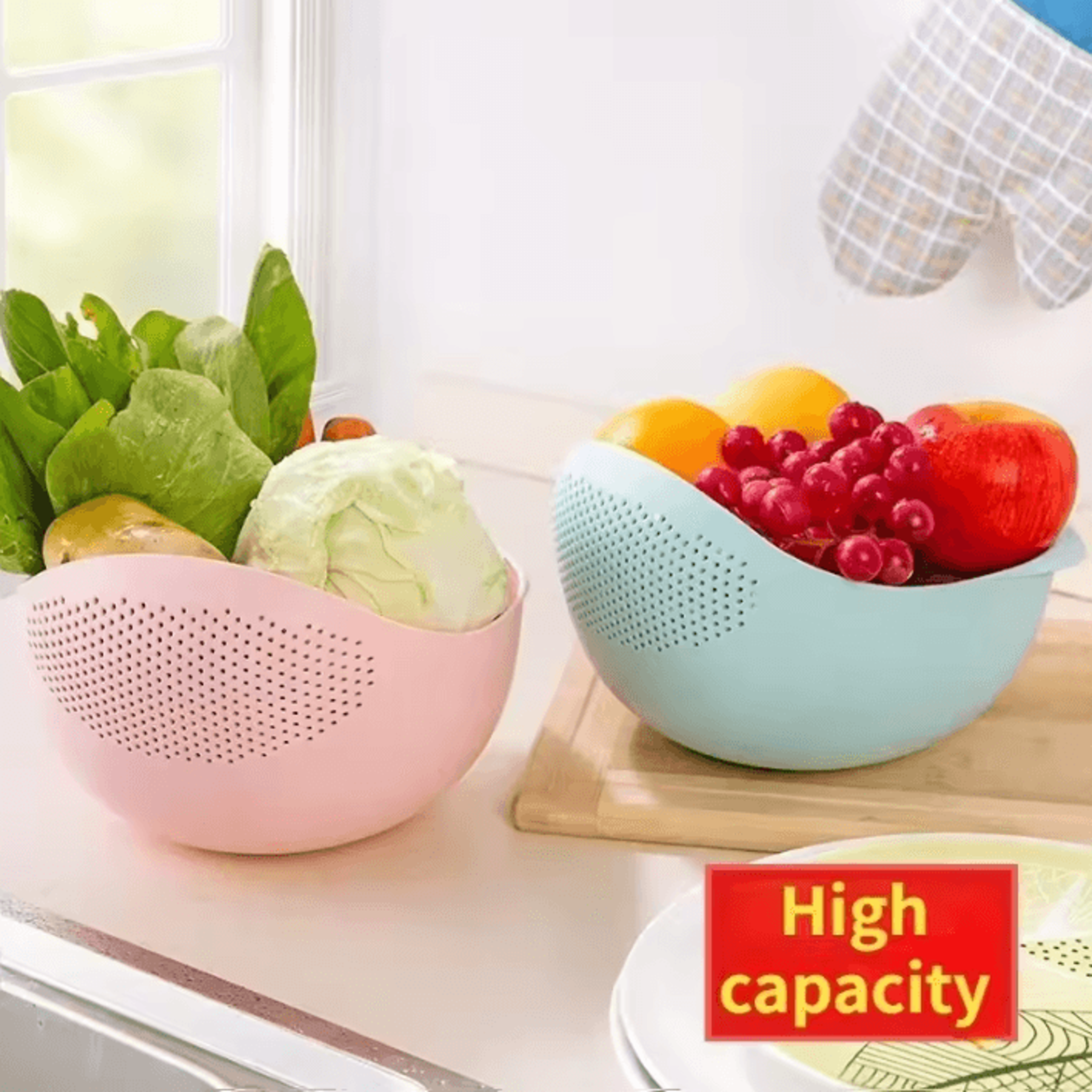 rice washing strainer basket for beans and grains