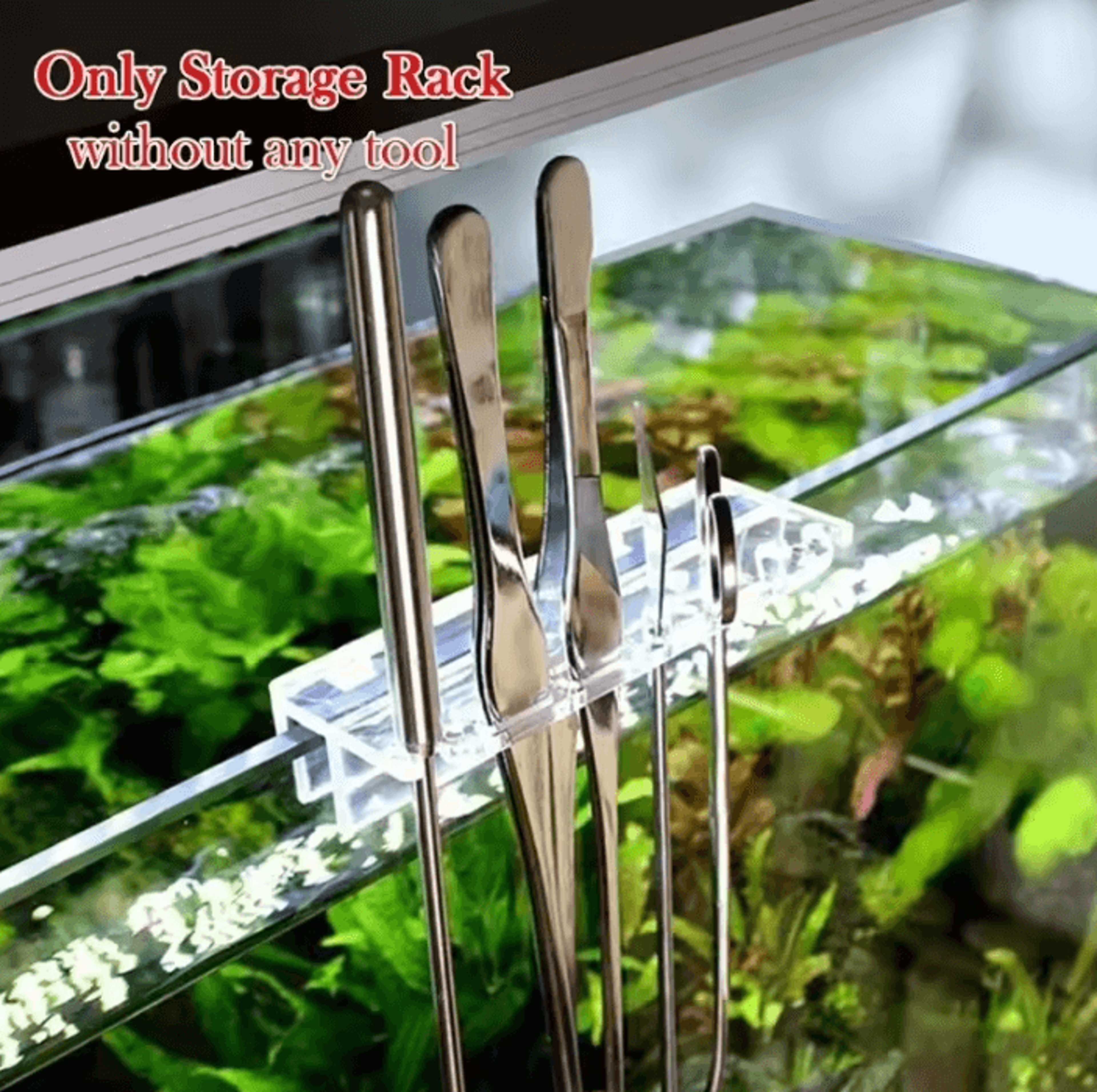 acrylic aquarium plant tool holder storage rack