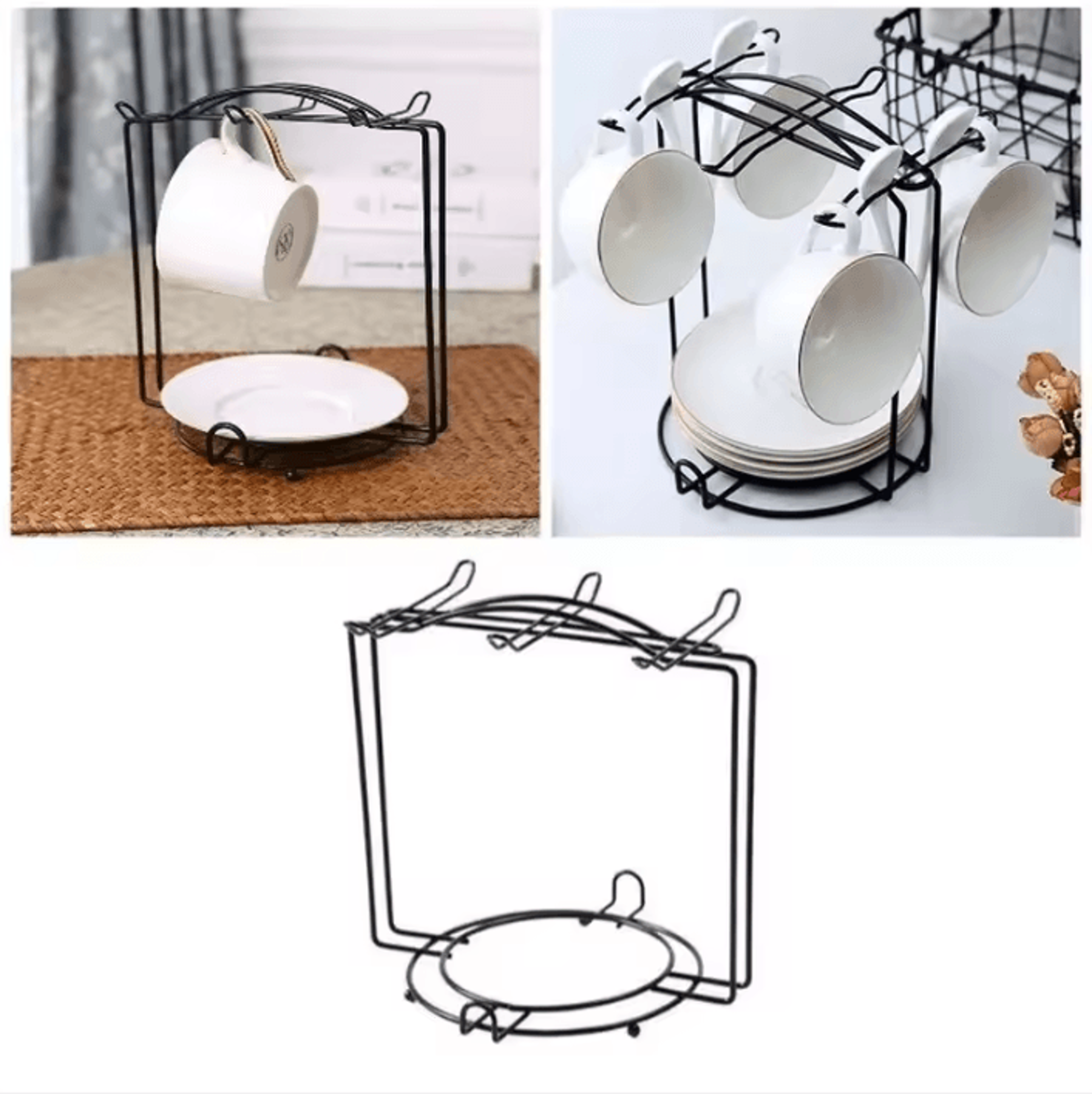 iron hanging coffee mug storage rack for kitchen counter