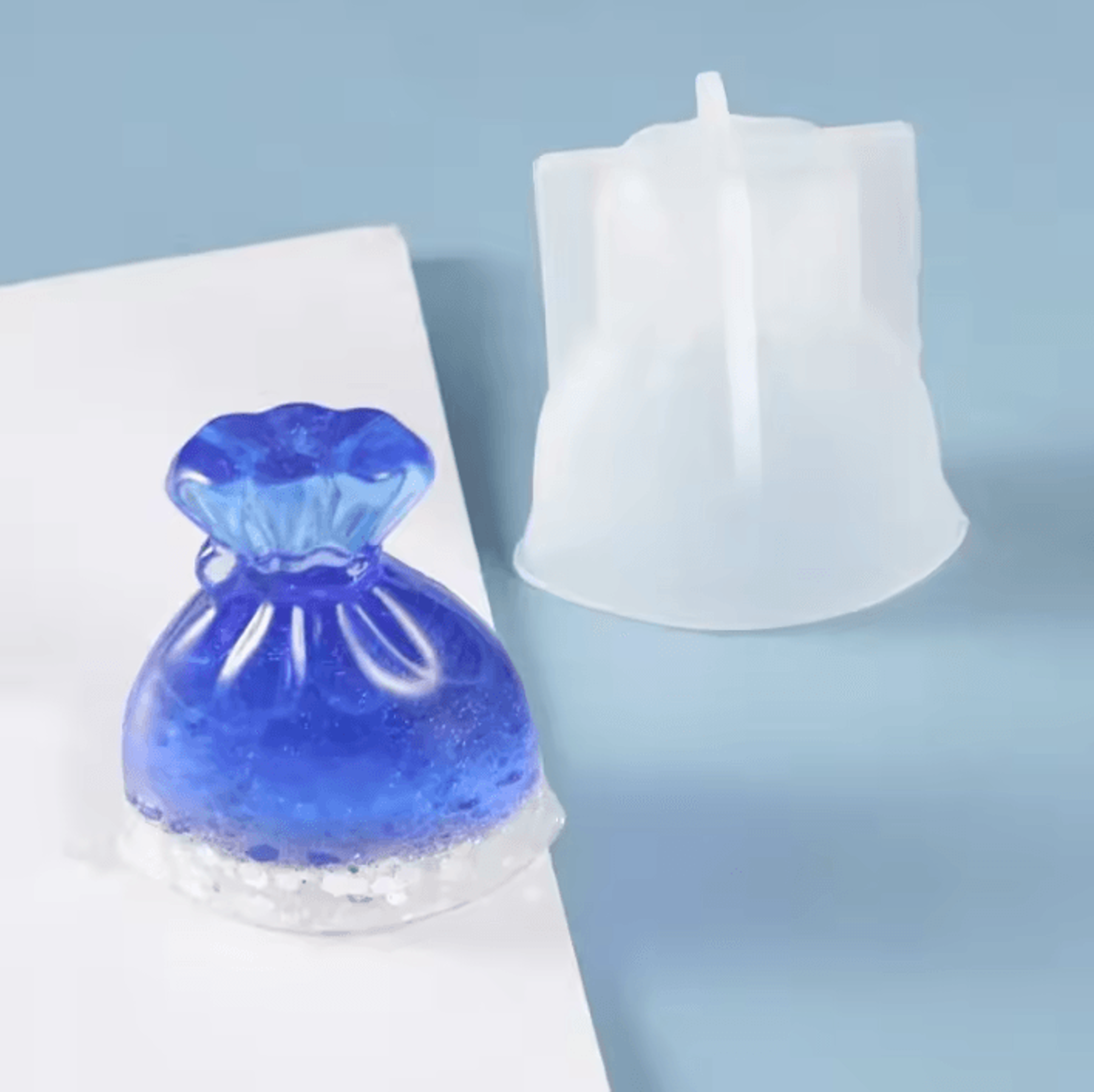 goldfish water bag silicone resin mold for diy crafts
