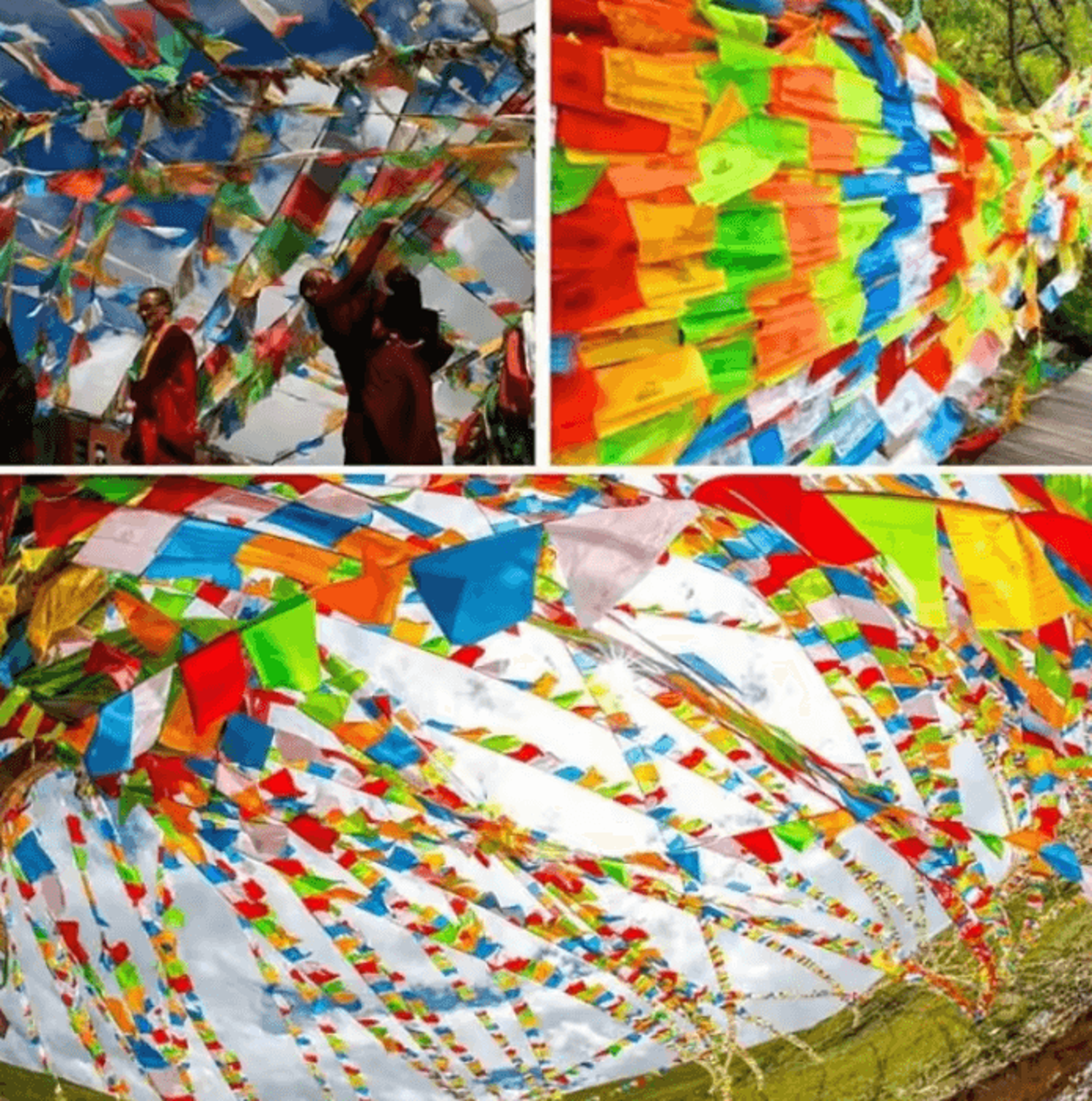 tibetan buddhist lung ta prayer flags