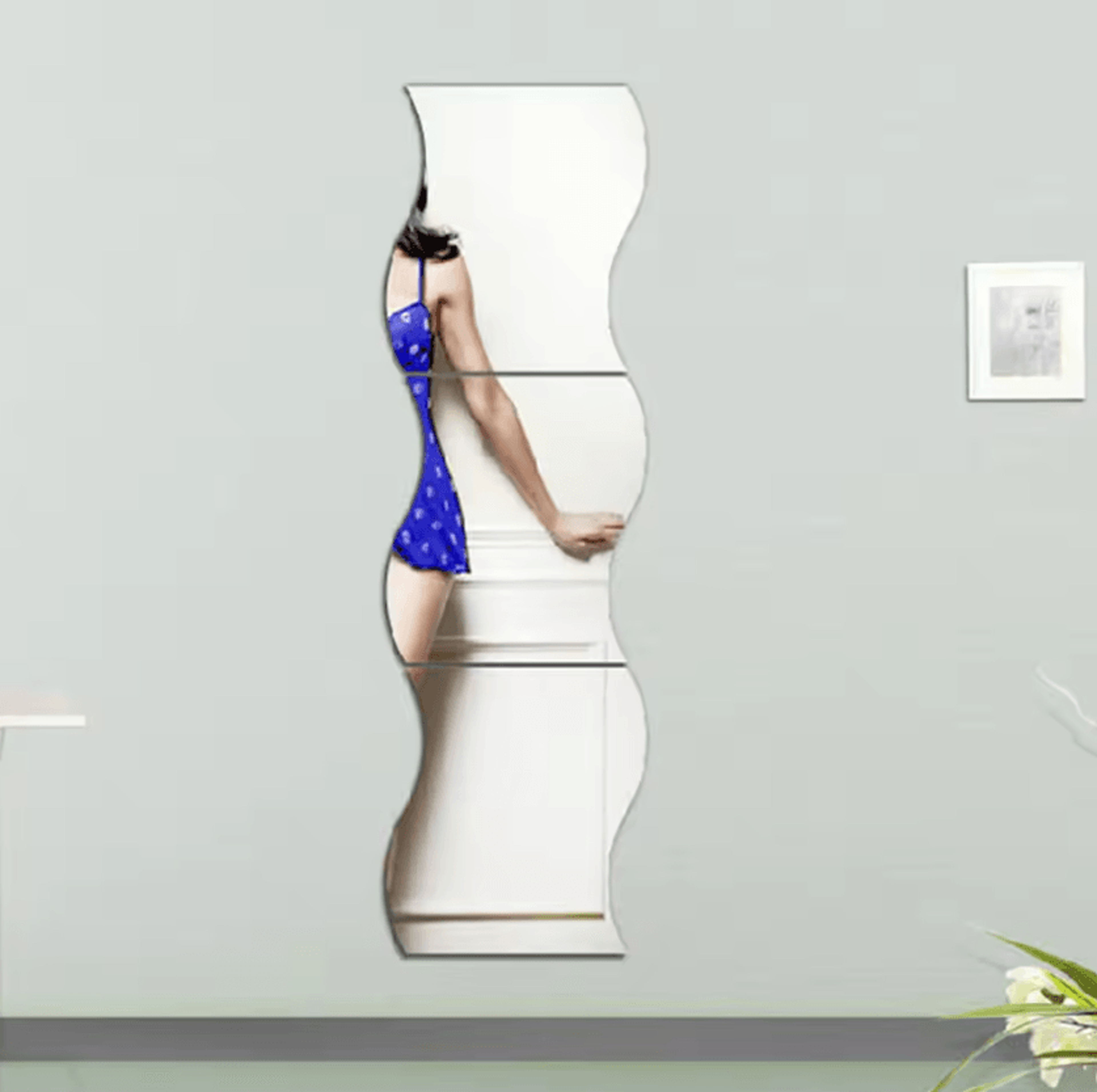 self adhesive acrylic mirror wall sticker for easy diy home decor
