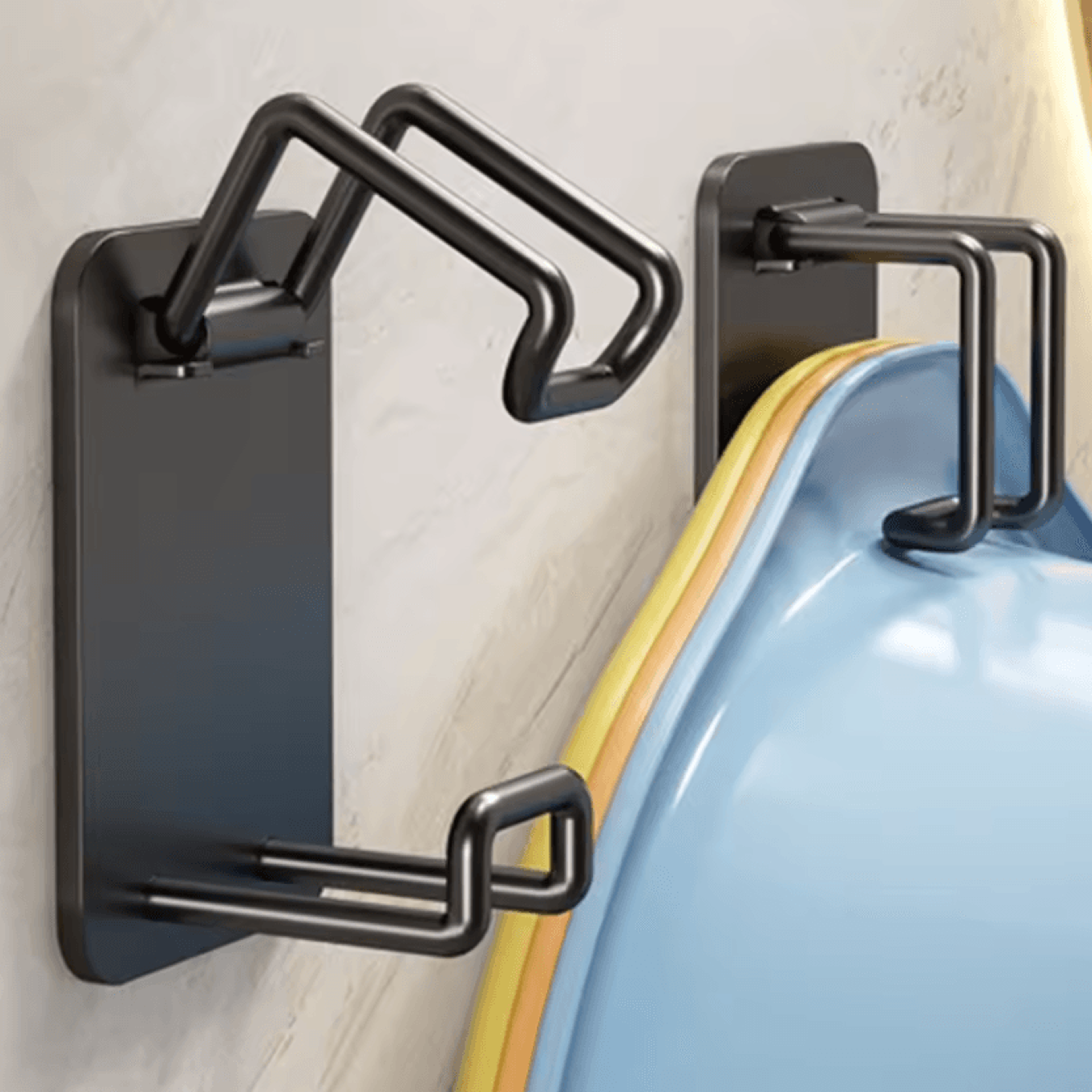 wall mounted wash basin holder for space-saving storage