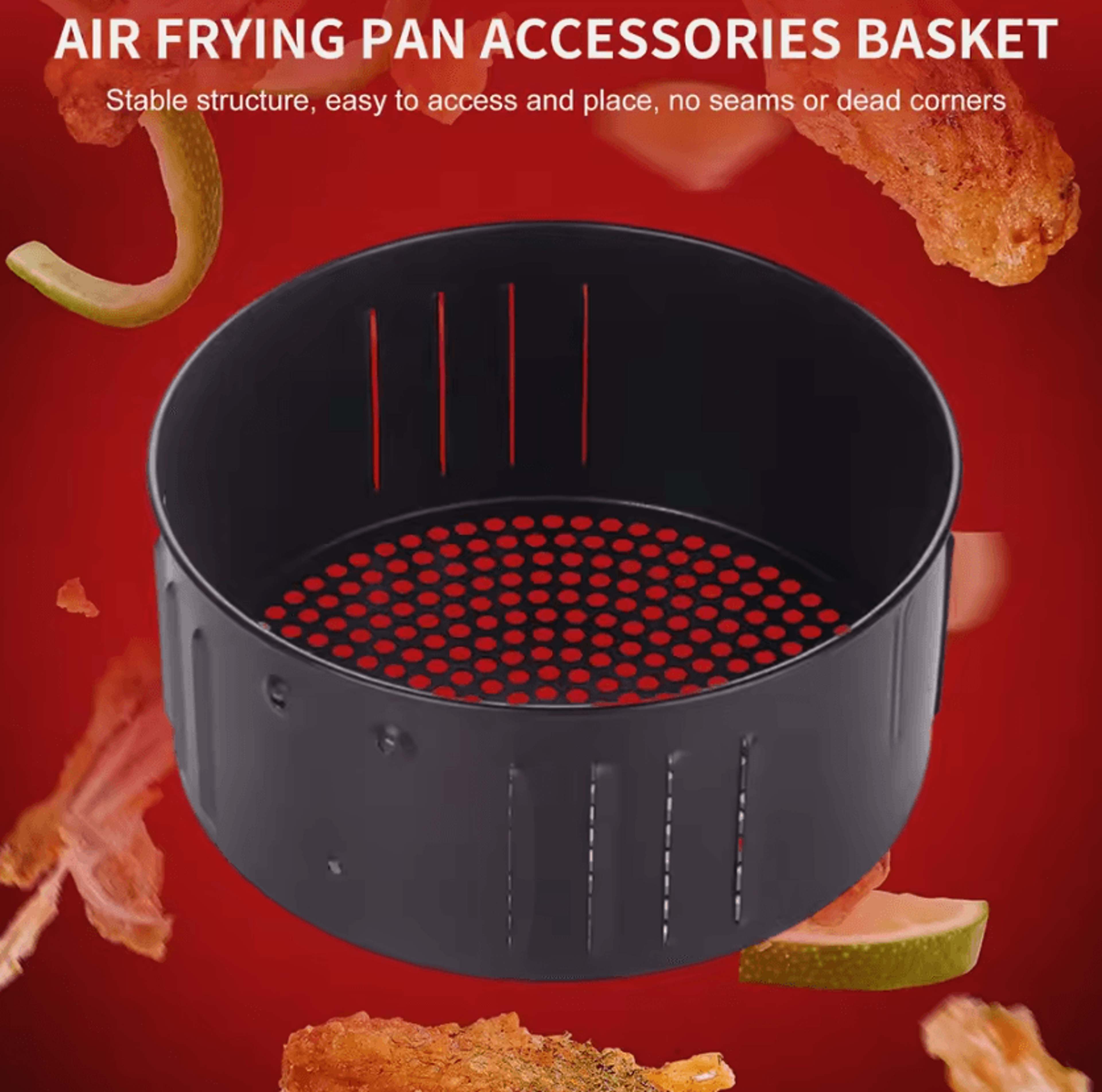 heat resistant air fryer metal baking pan for easy home cooking
