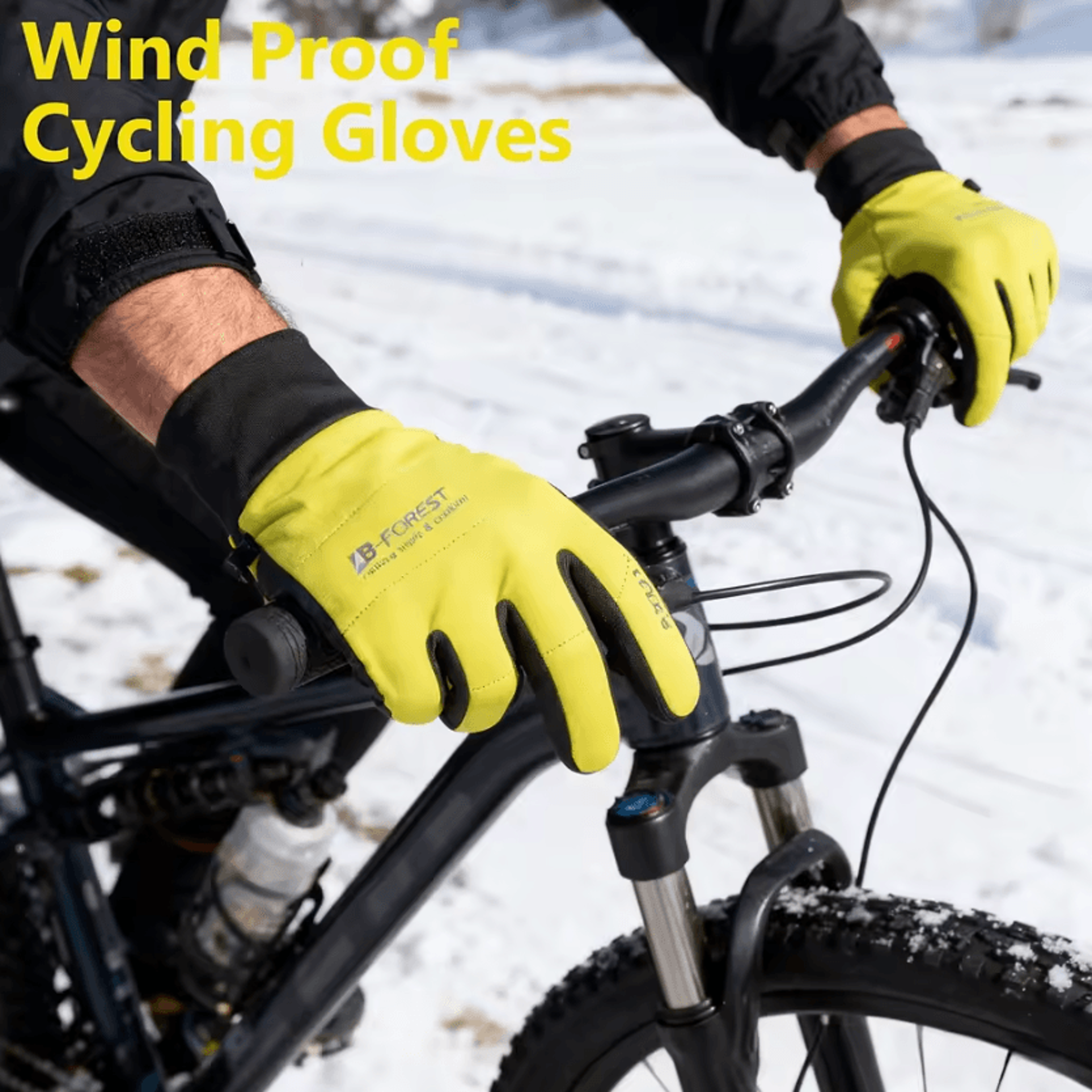 unisex windproof touchscreen winter gloves for skiing and cycling