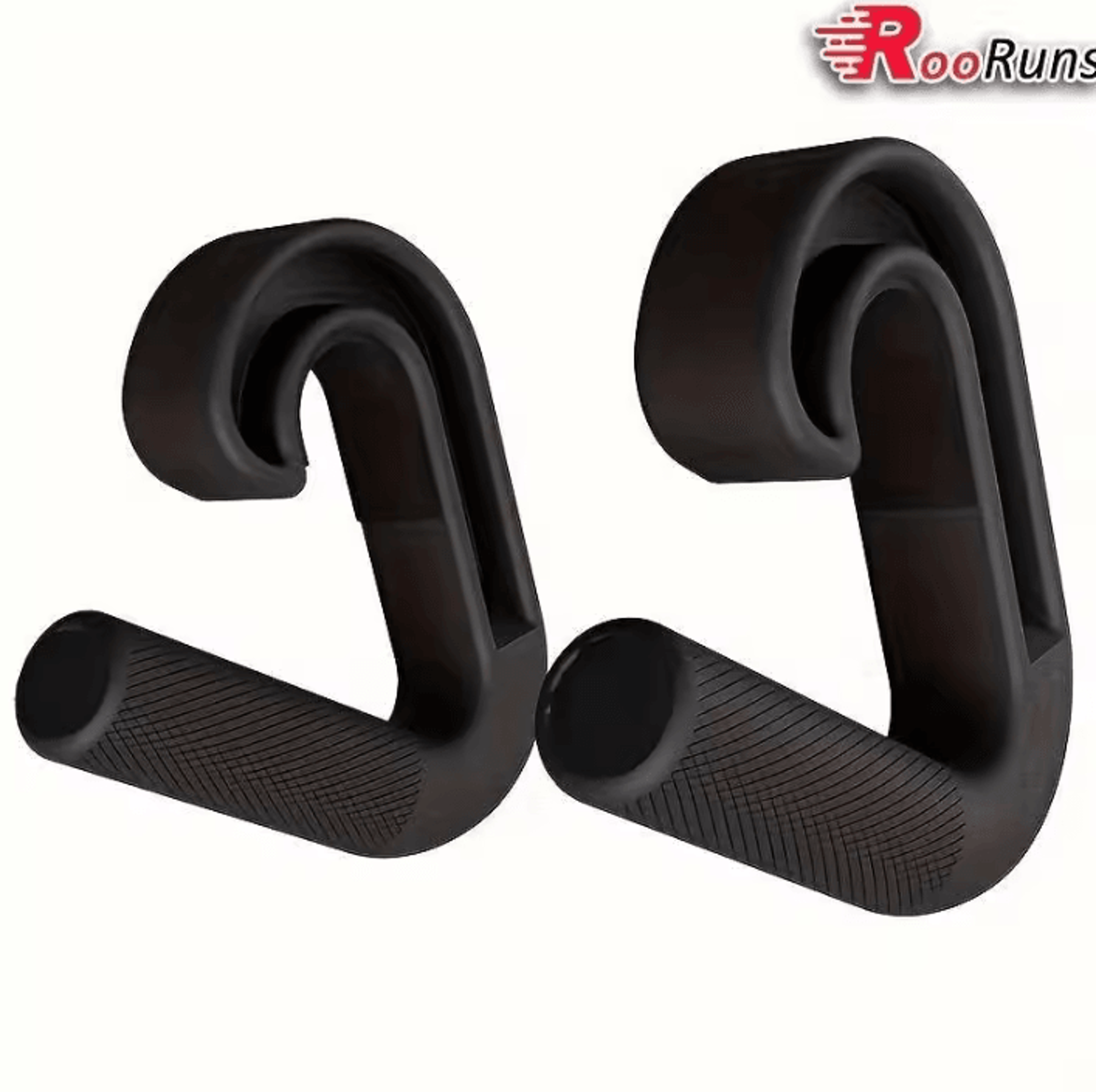 2 piece 90 degree hook pull up handles for strength training