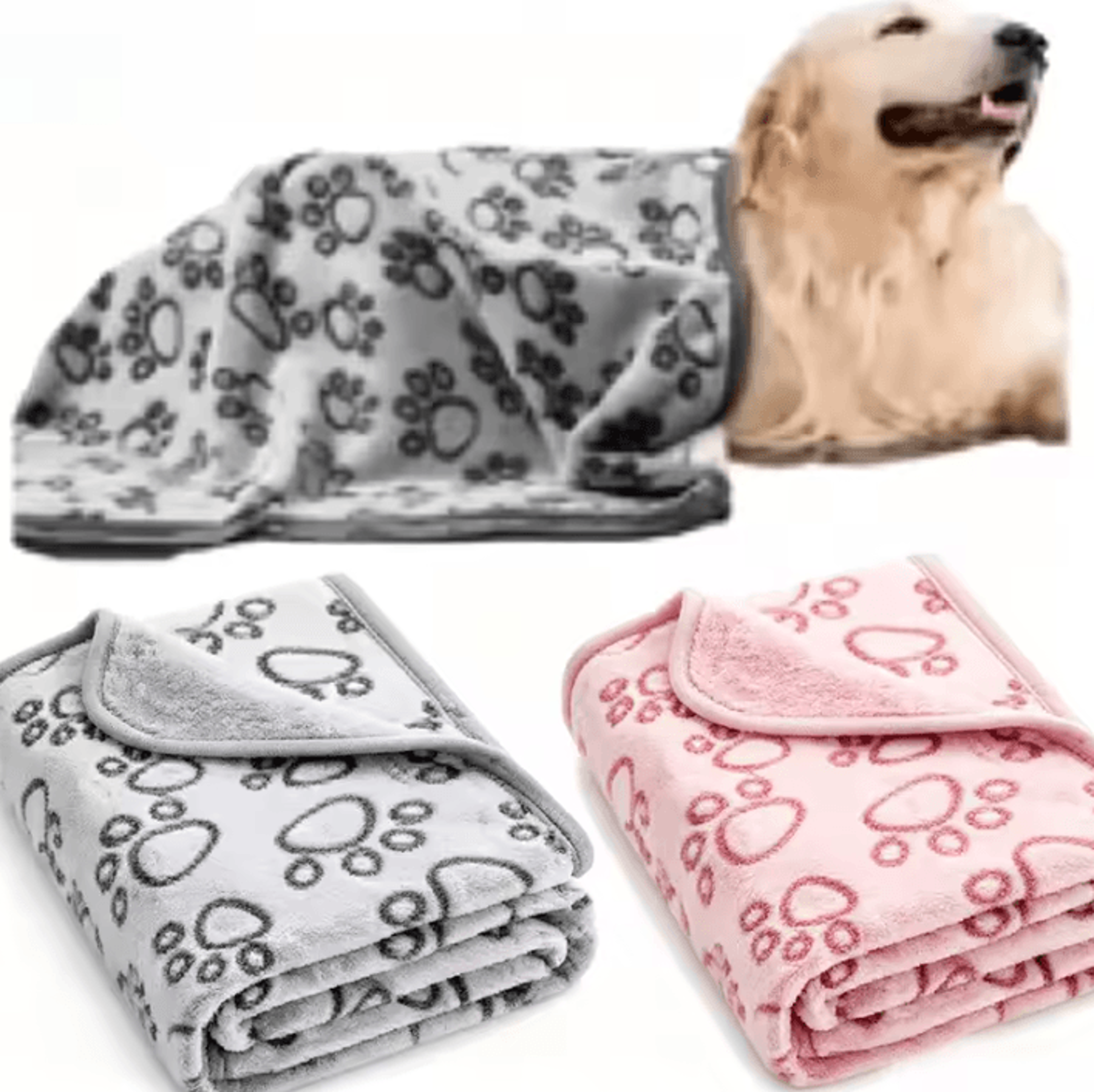 soft fluffy cartoon pet blanket for cats and dogs