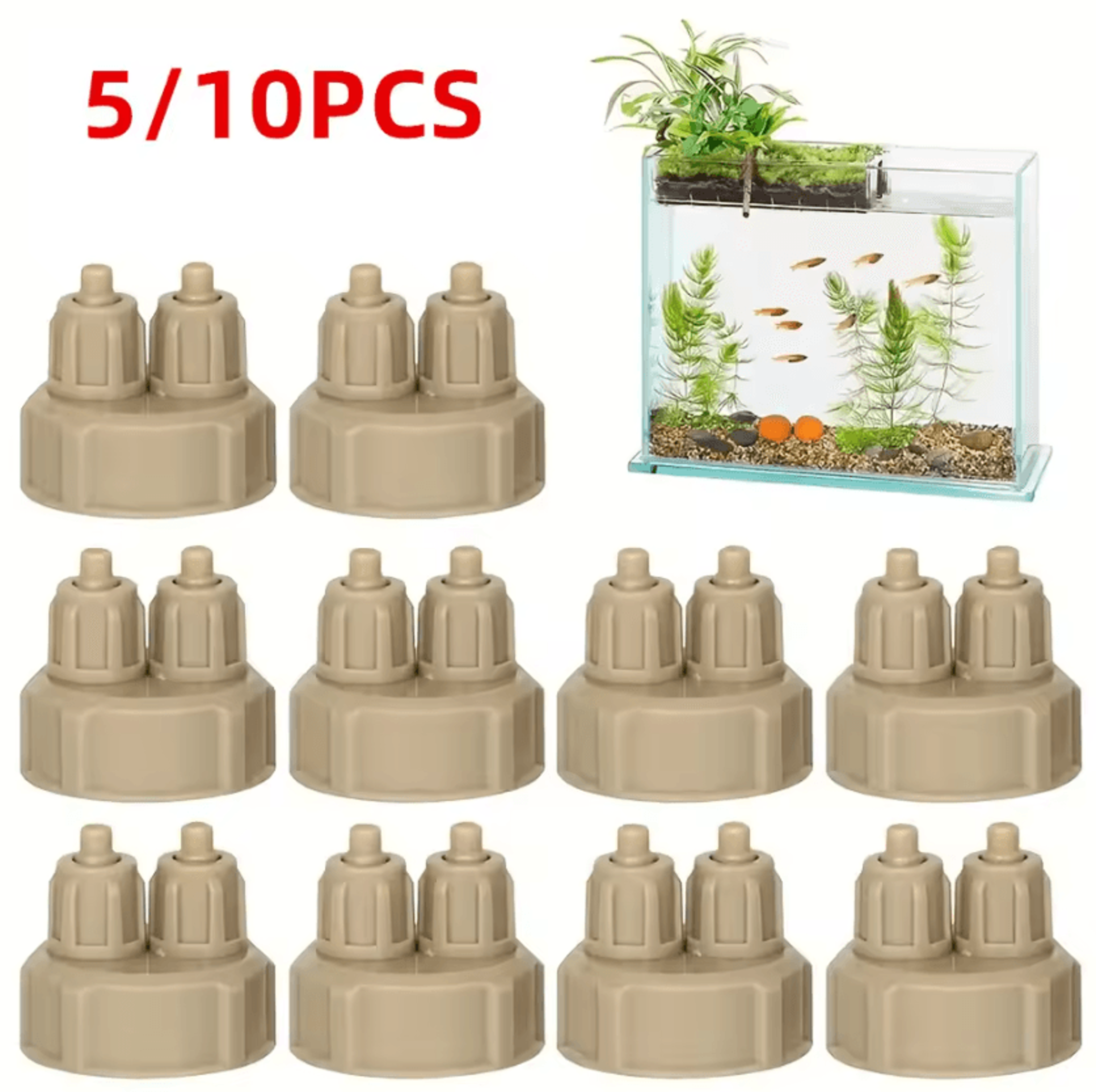 5/10pcs diy aquarium co2 bottle caps for planted fish tanks