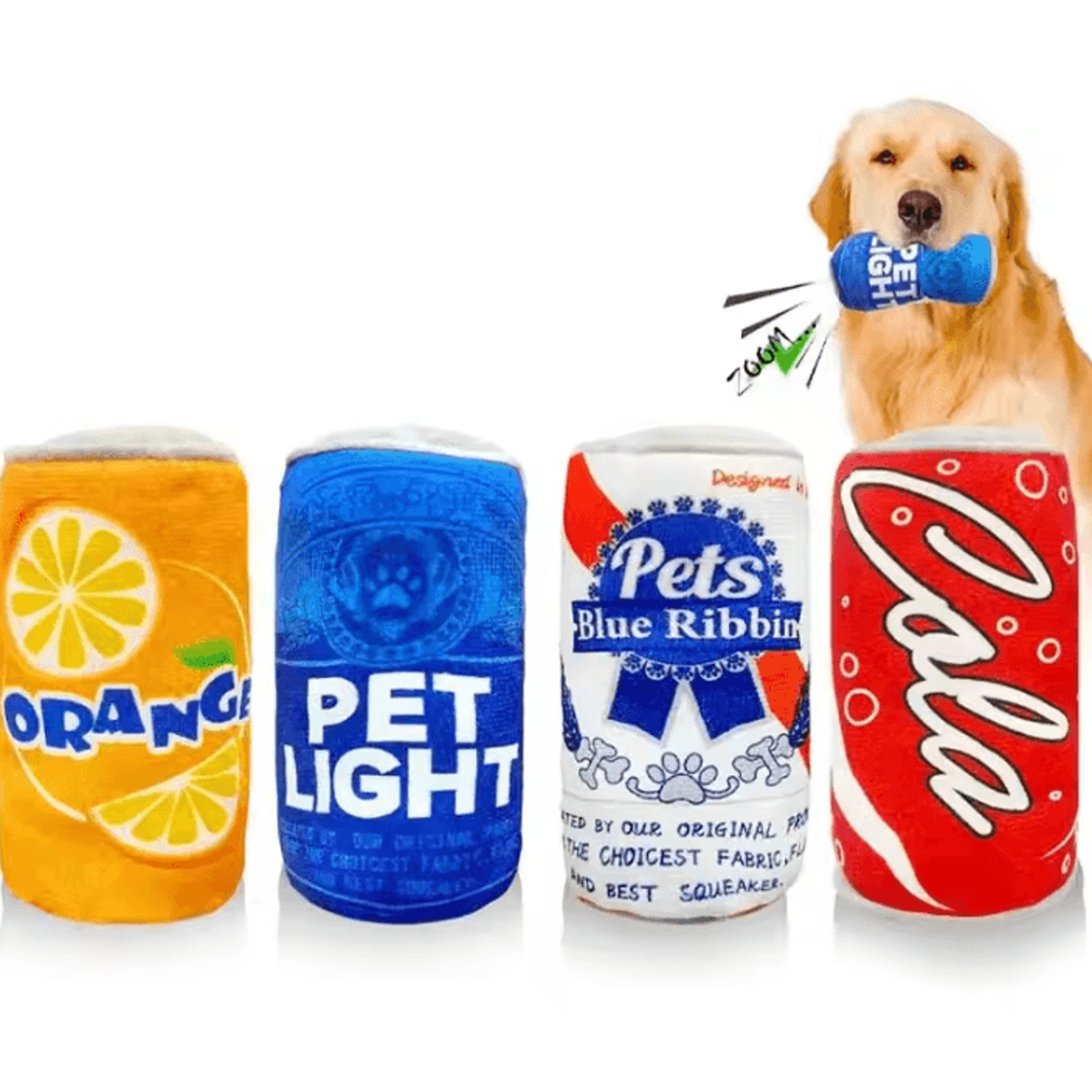 wine bottle plush squeaky dog toy for interactive chewing