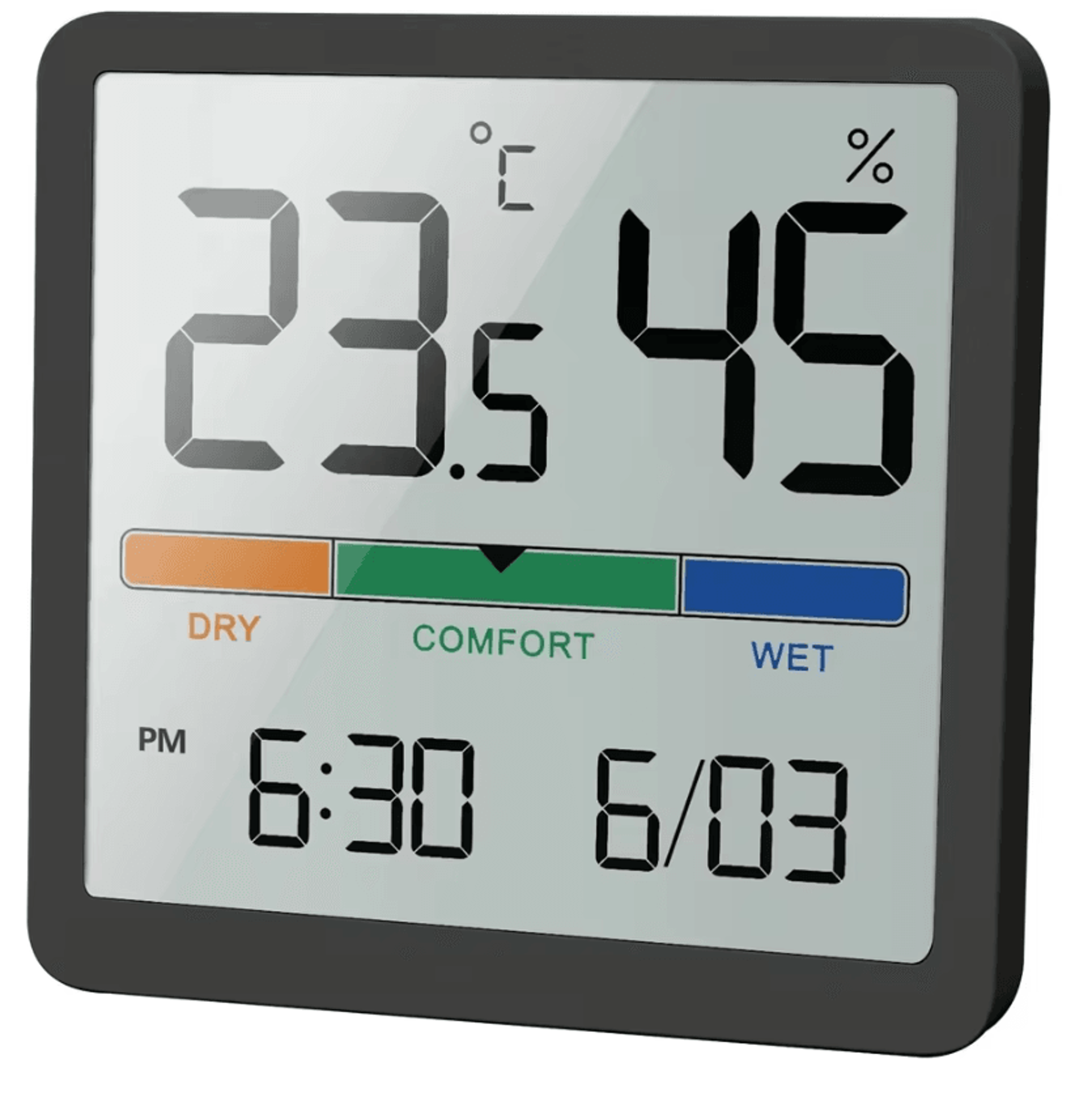 foldable digital kitchen thermometer with indoor hygrometer