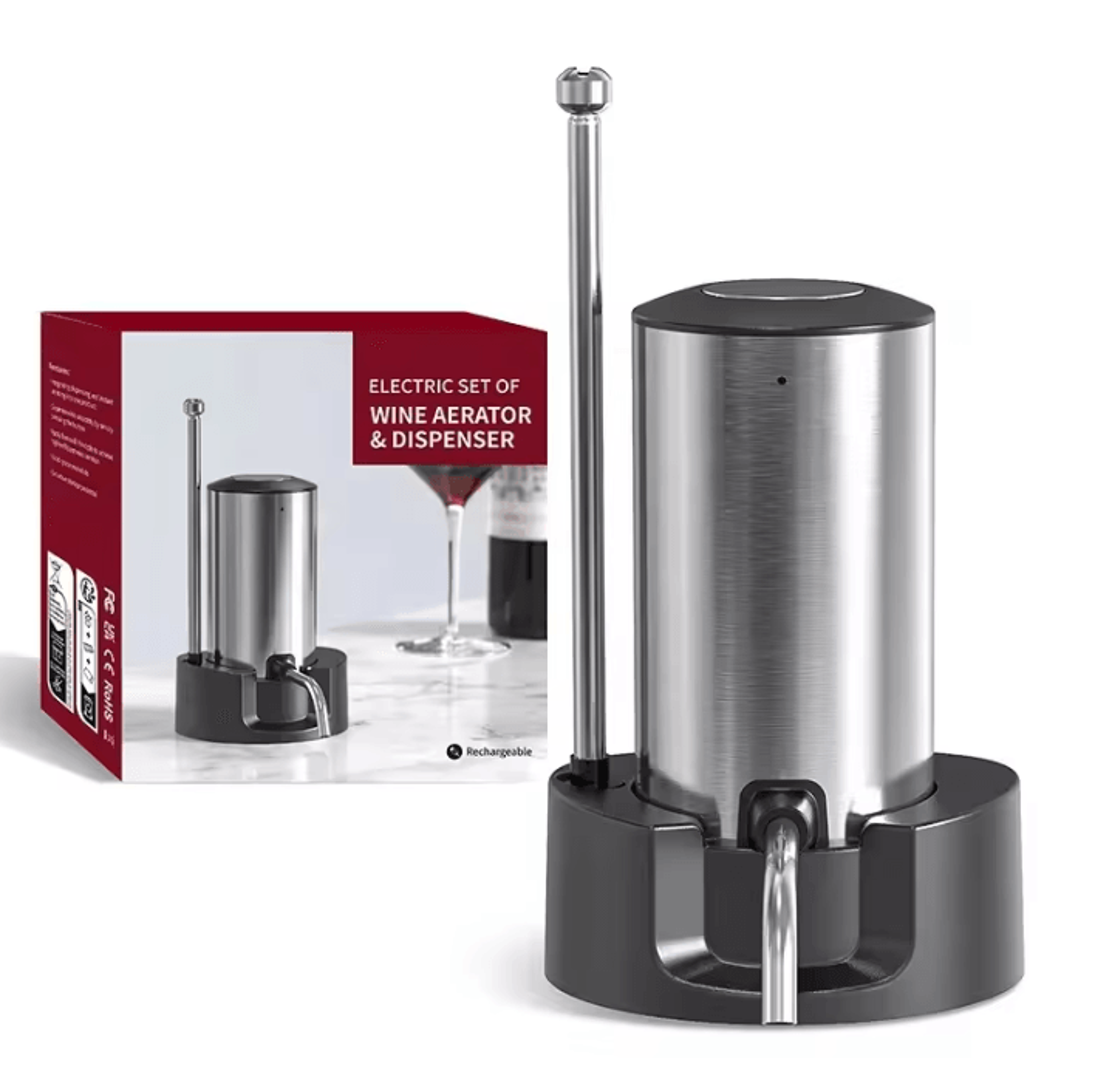 one touch electric wine aerator and automatic dispenser