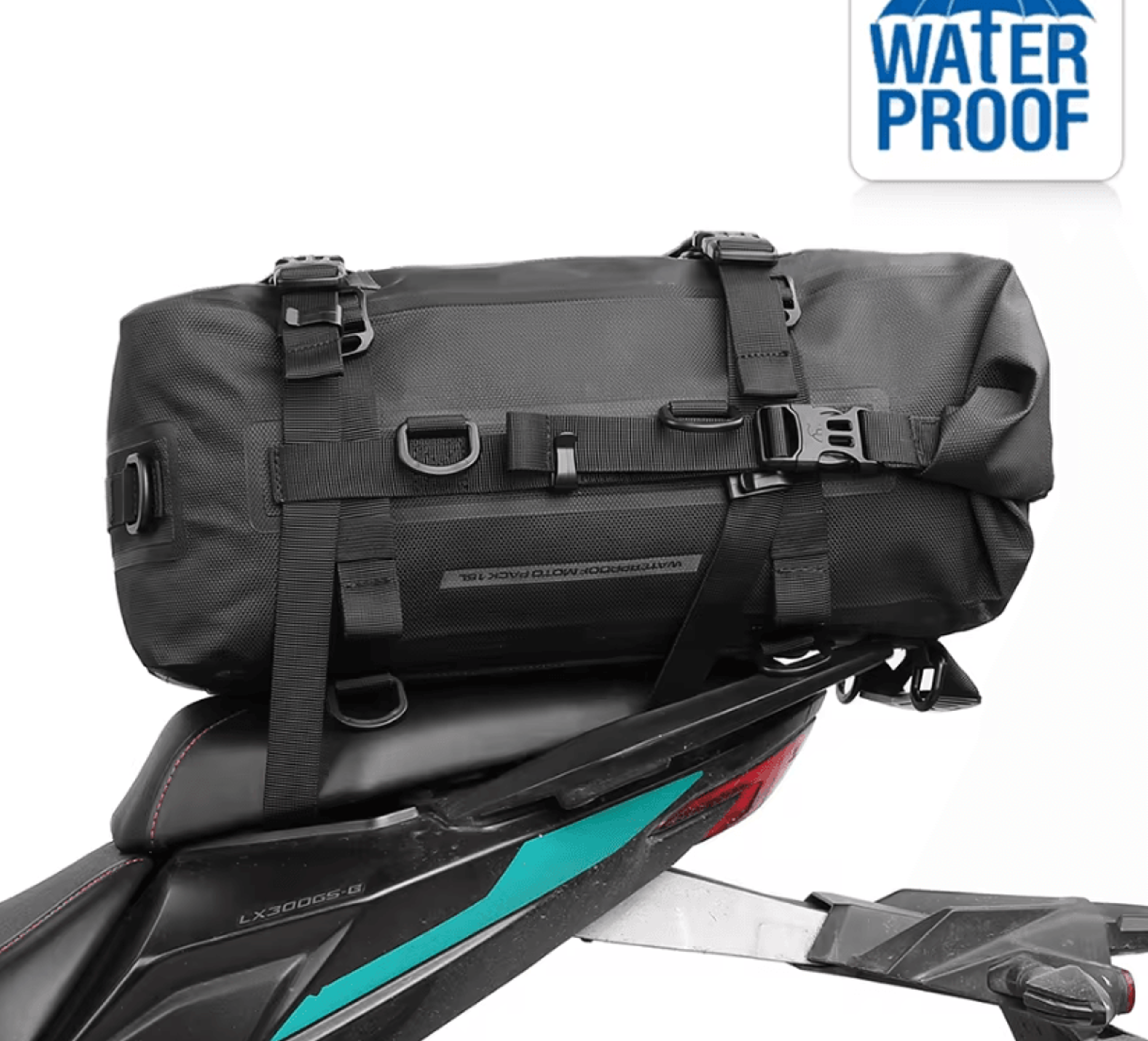rhinowalk 8l 15l 30l waterproof motorcycle rear seat tail bag
