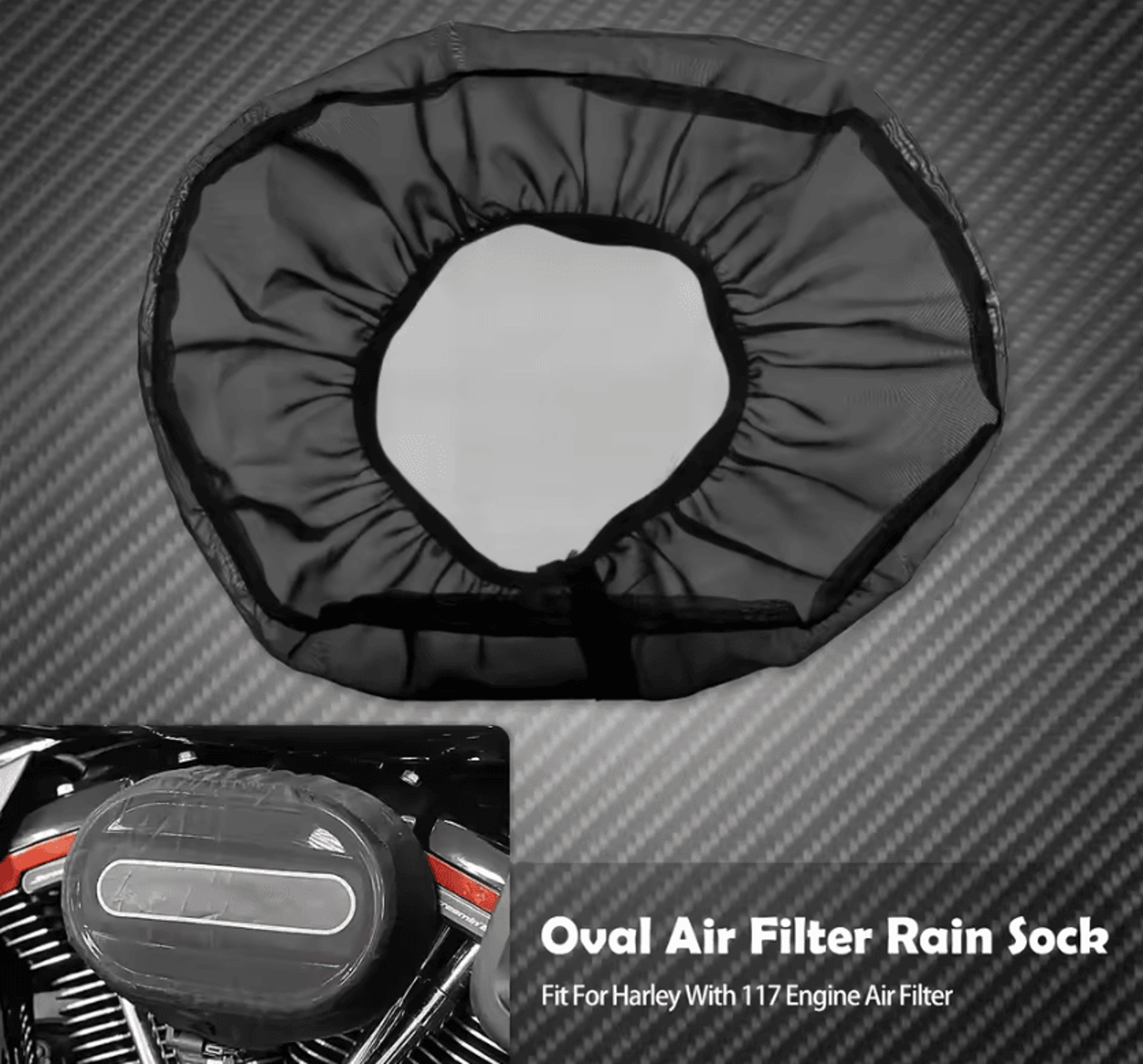 117 air cleaner rain sock for harley touring softail dyna sportster