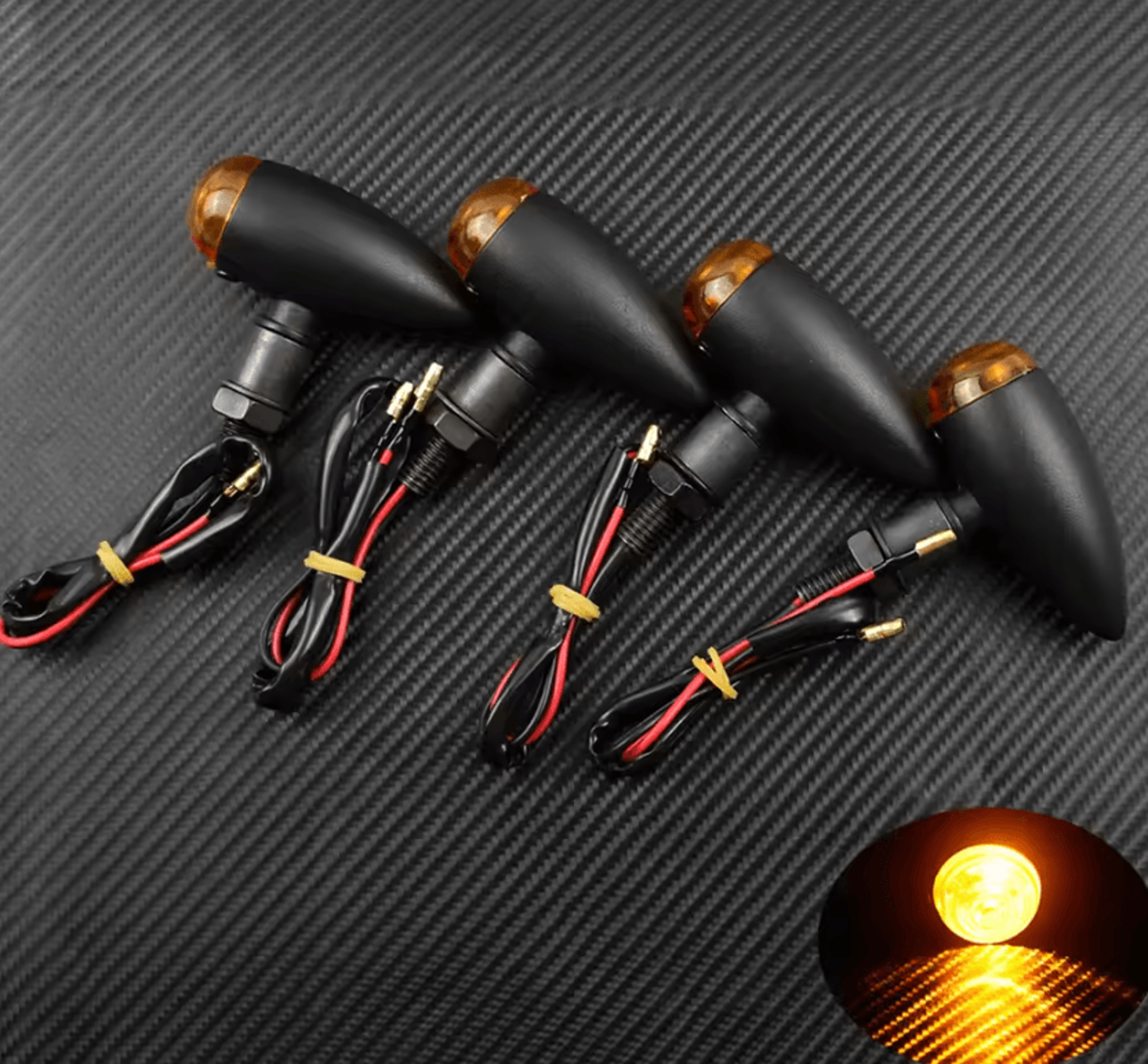 classic bullet turn signal lights for harley sportster and custom cruisers
