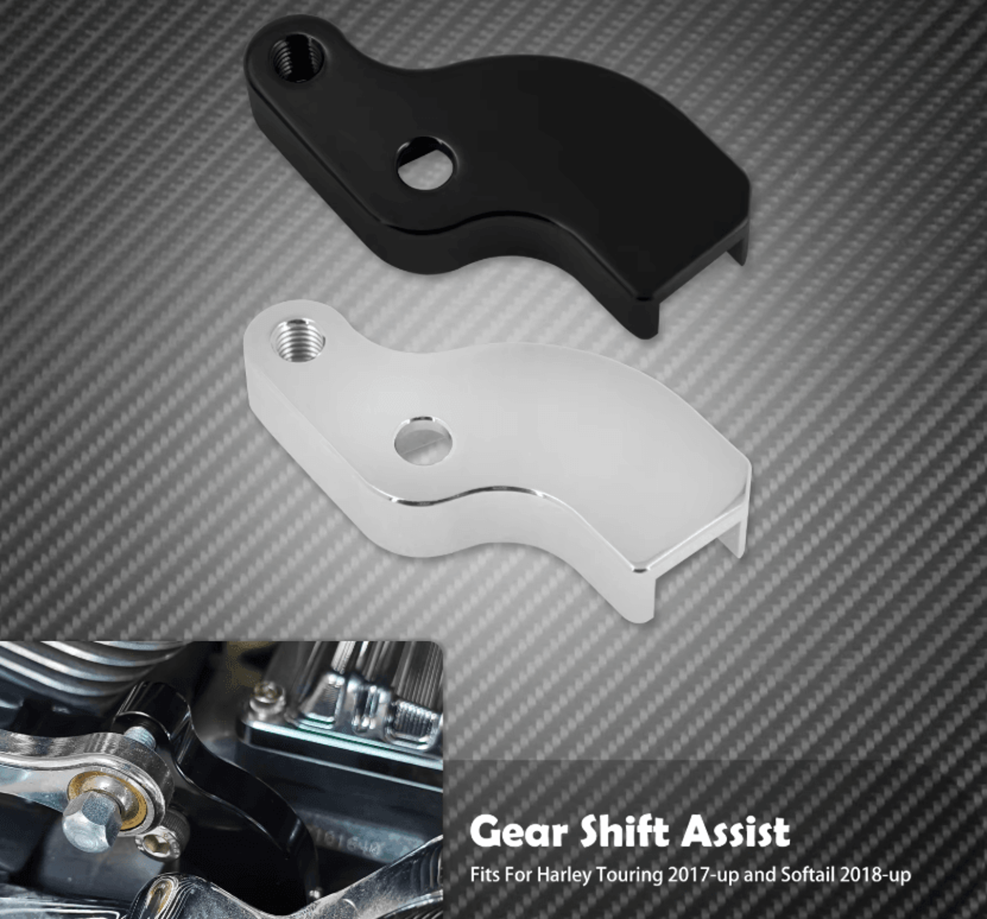 easy neutral shift assist bracket for harley m8 touring and softail