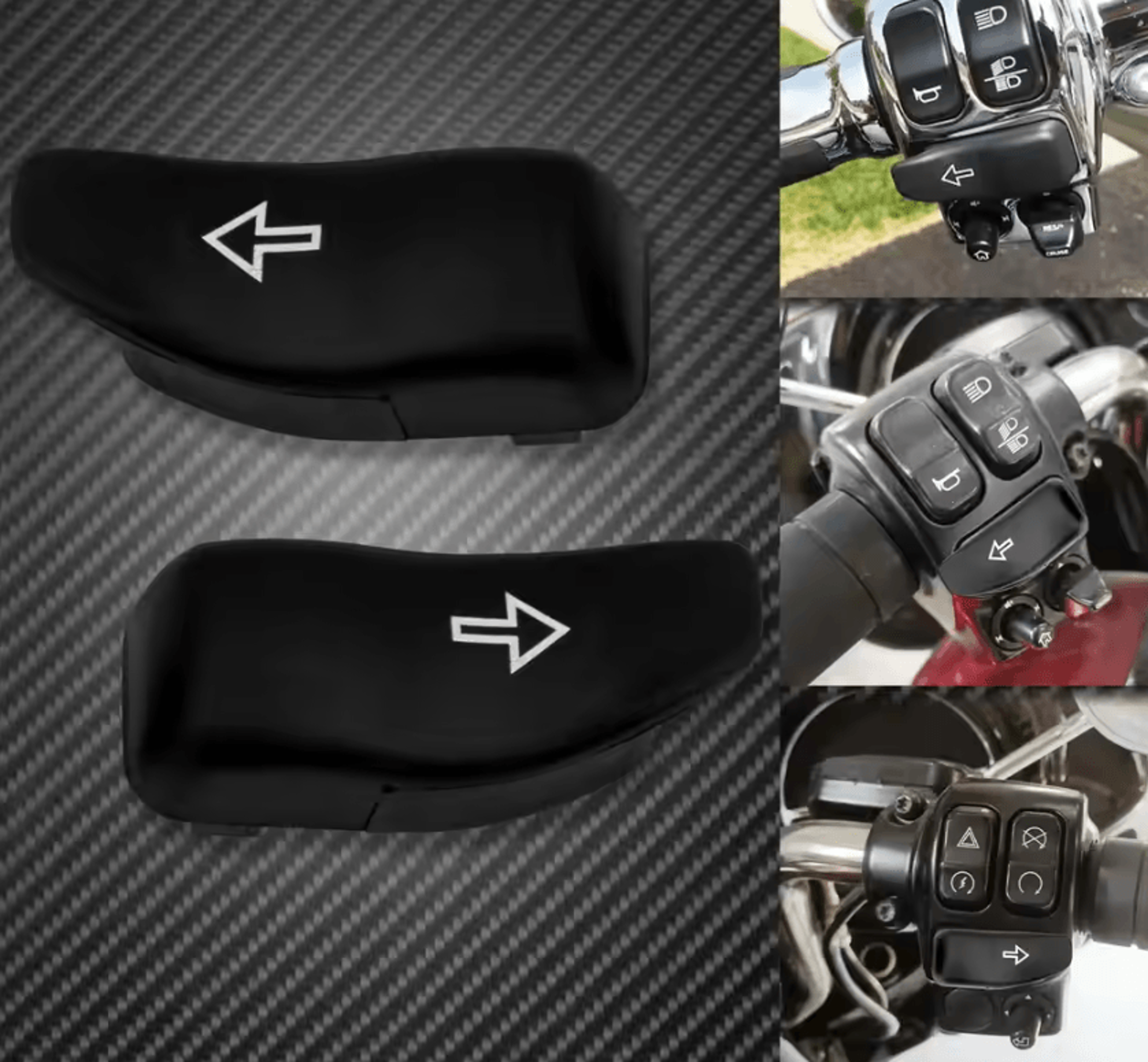 easy reach turn signal extension caps for harley touring 2014-2021