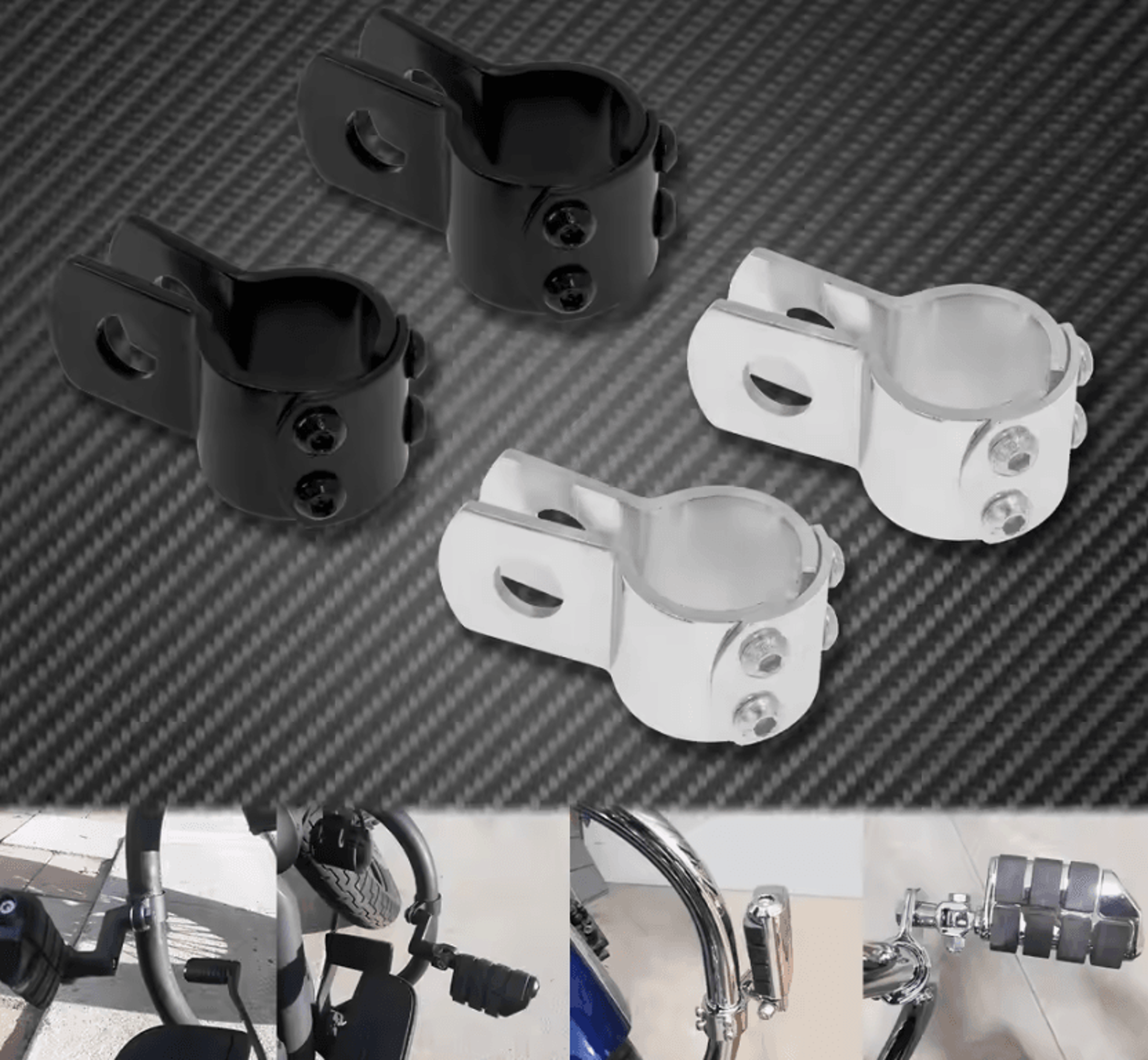 32mm highway footpeg clamp kit for harley touring dyna sportster
