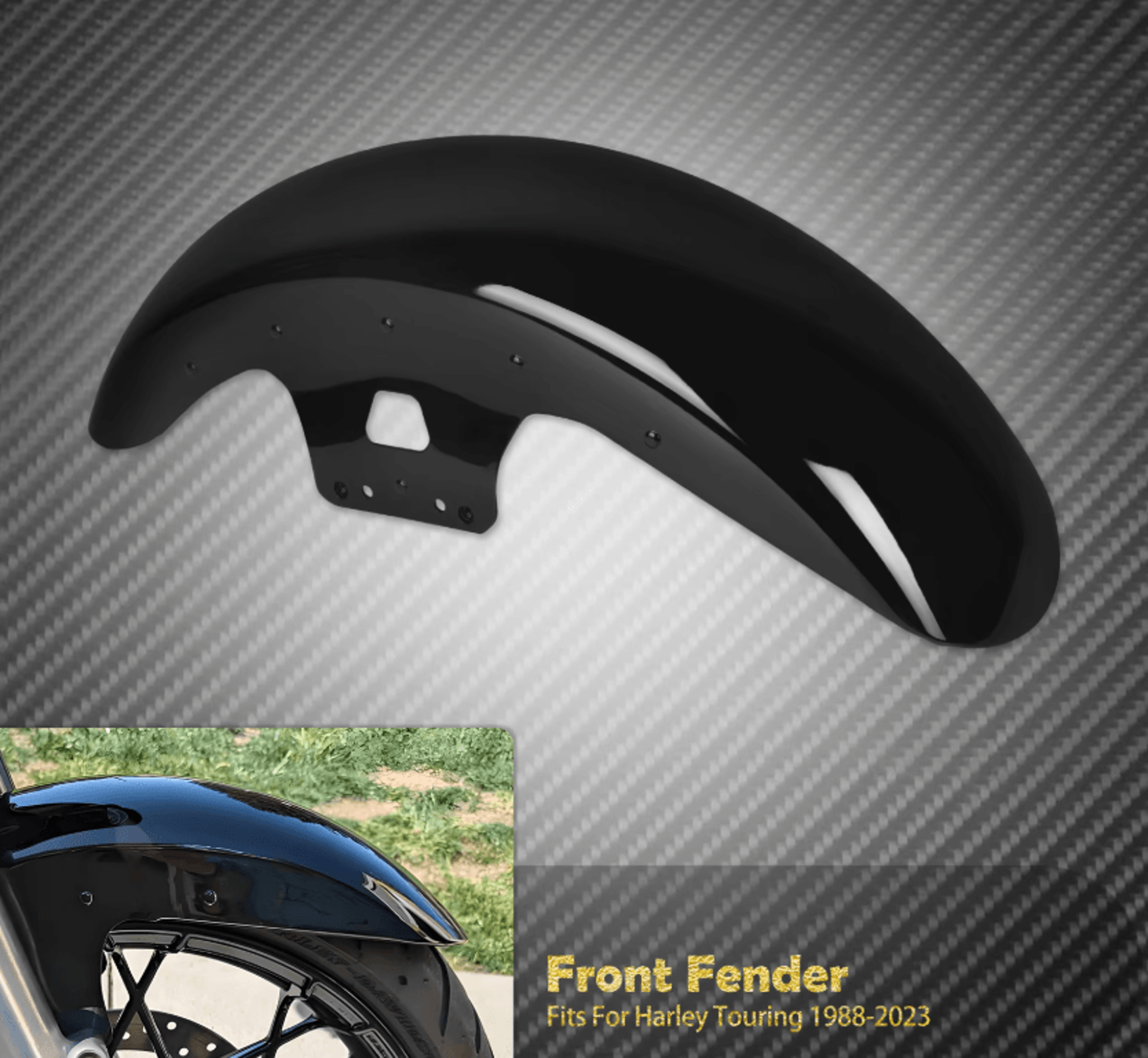 custom 19 inch wheel wrap fender for harley touring 2014-2023