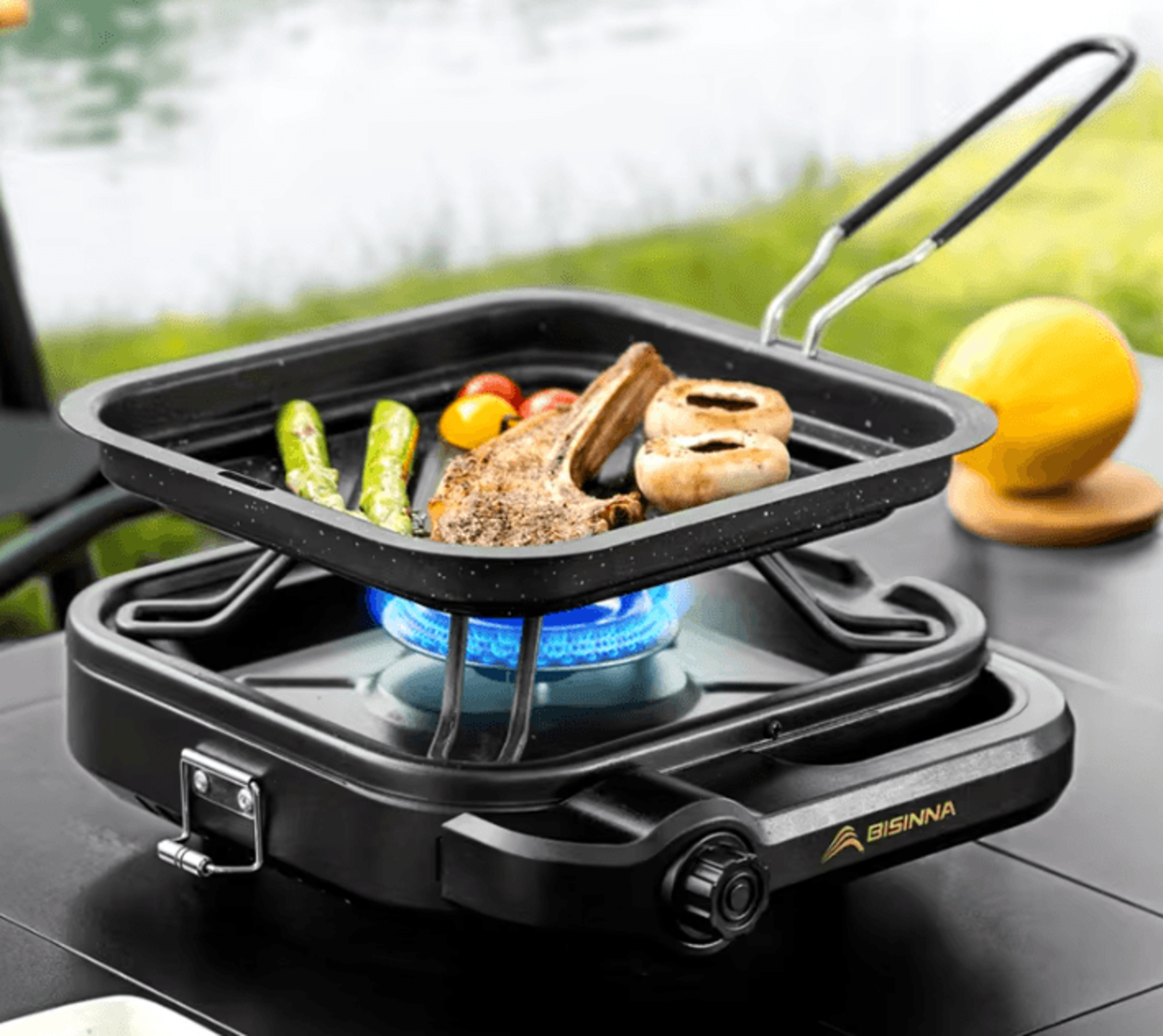 bisinna high firepower portable camping gas stove