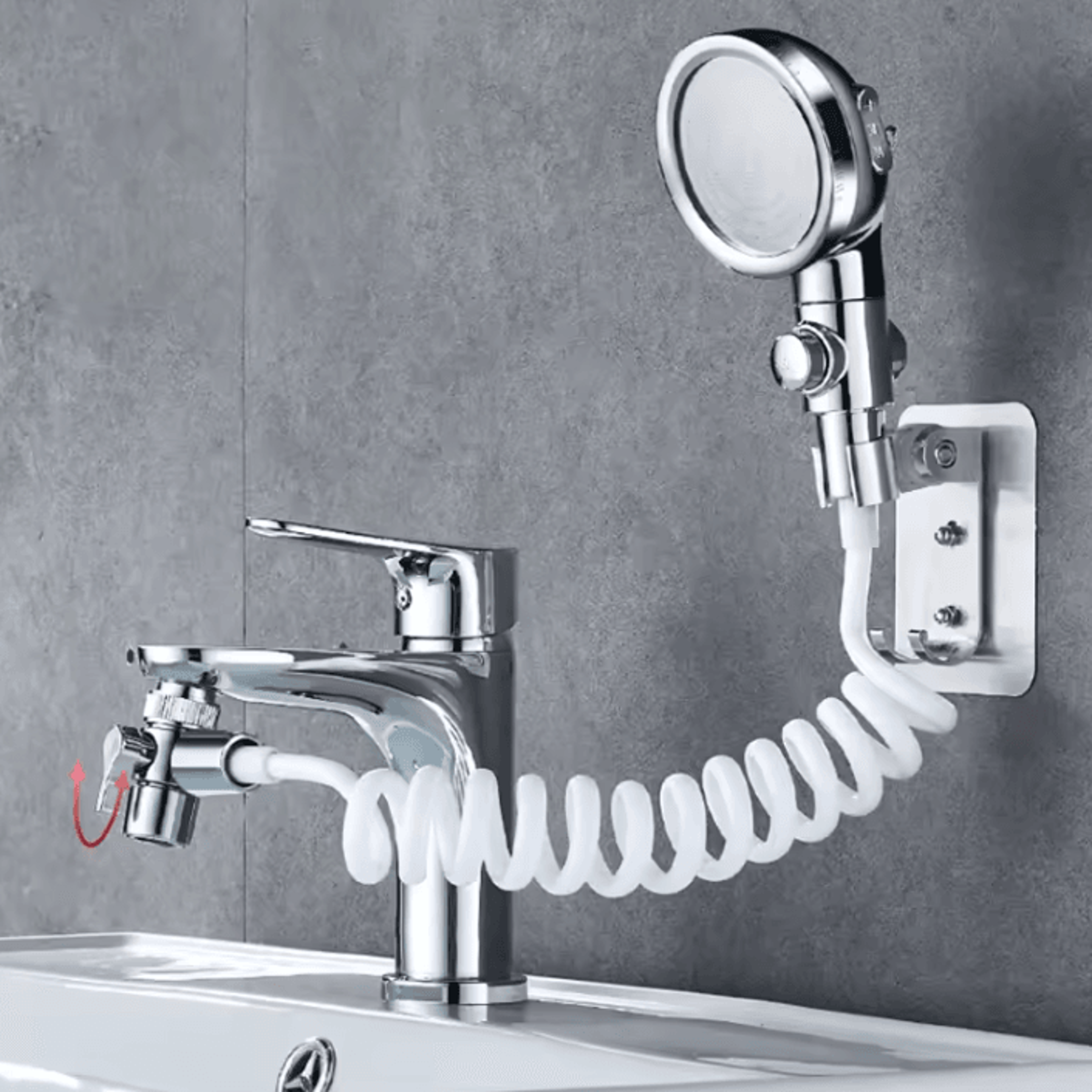 easyrinse washbasin shower extender faucet nozzle set