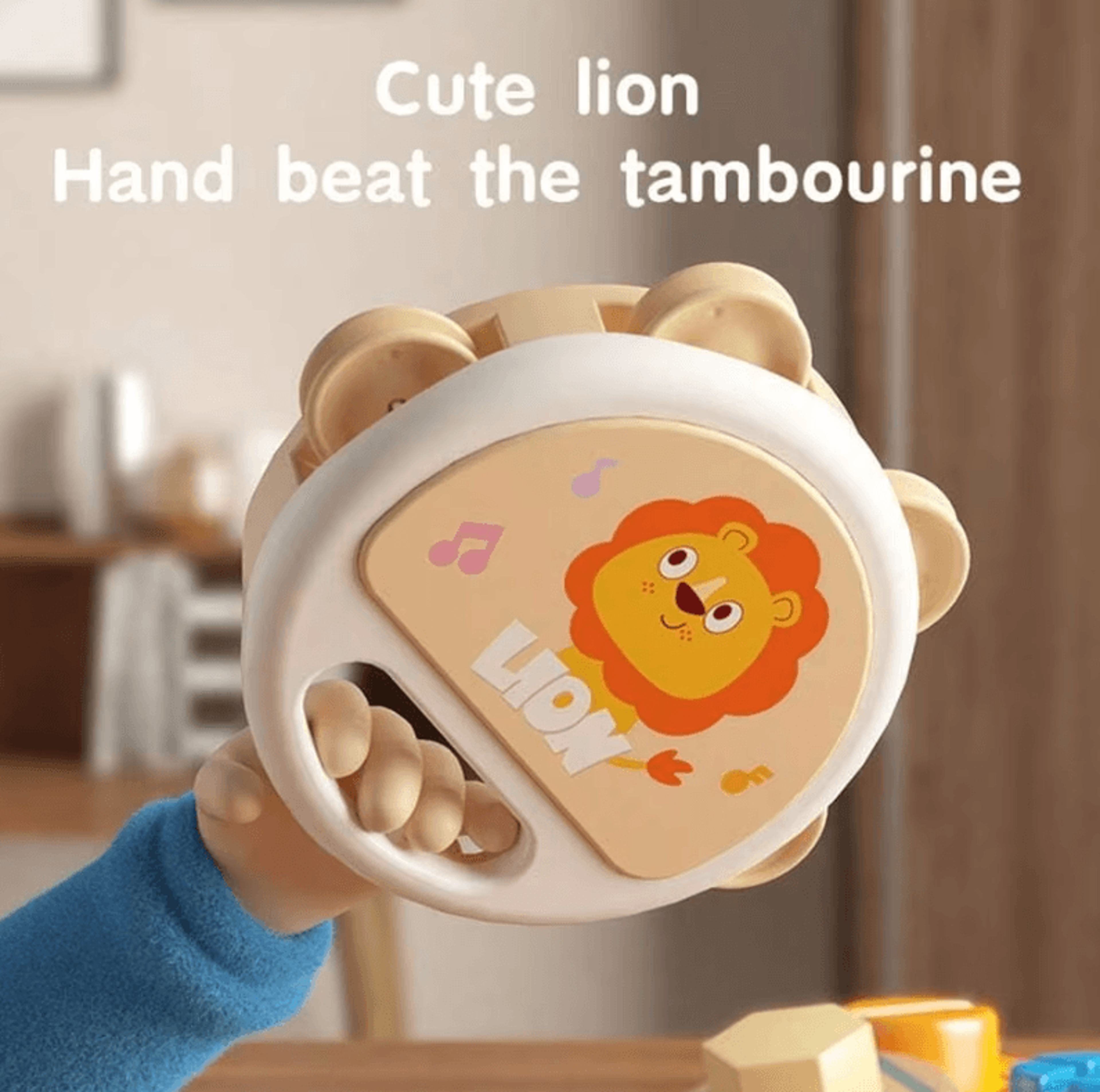 little rhythm handheld tambourine percussion toy for kids