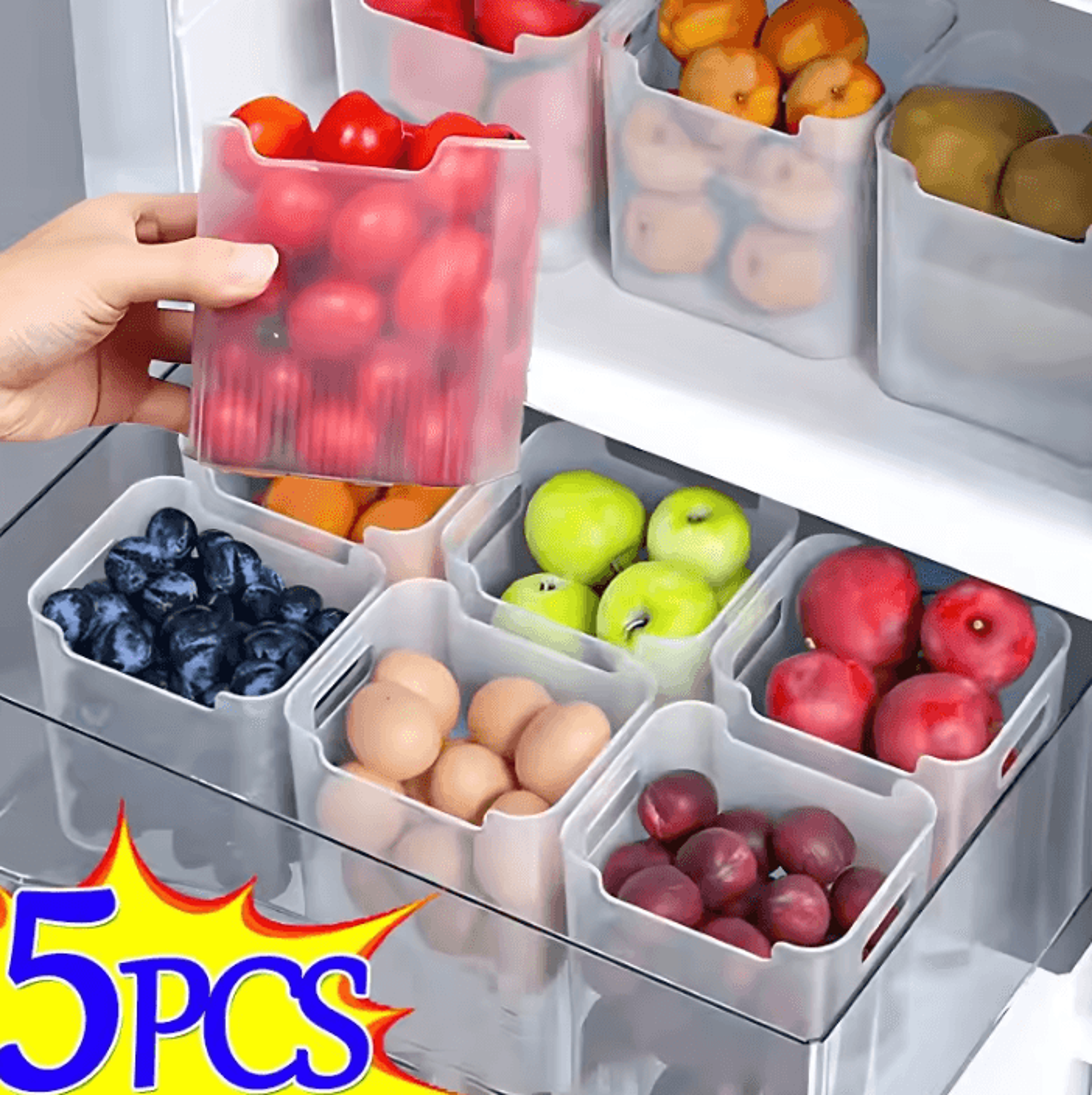 freshkeep refrigerator food storage organizer boxes