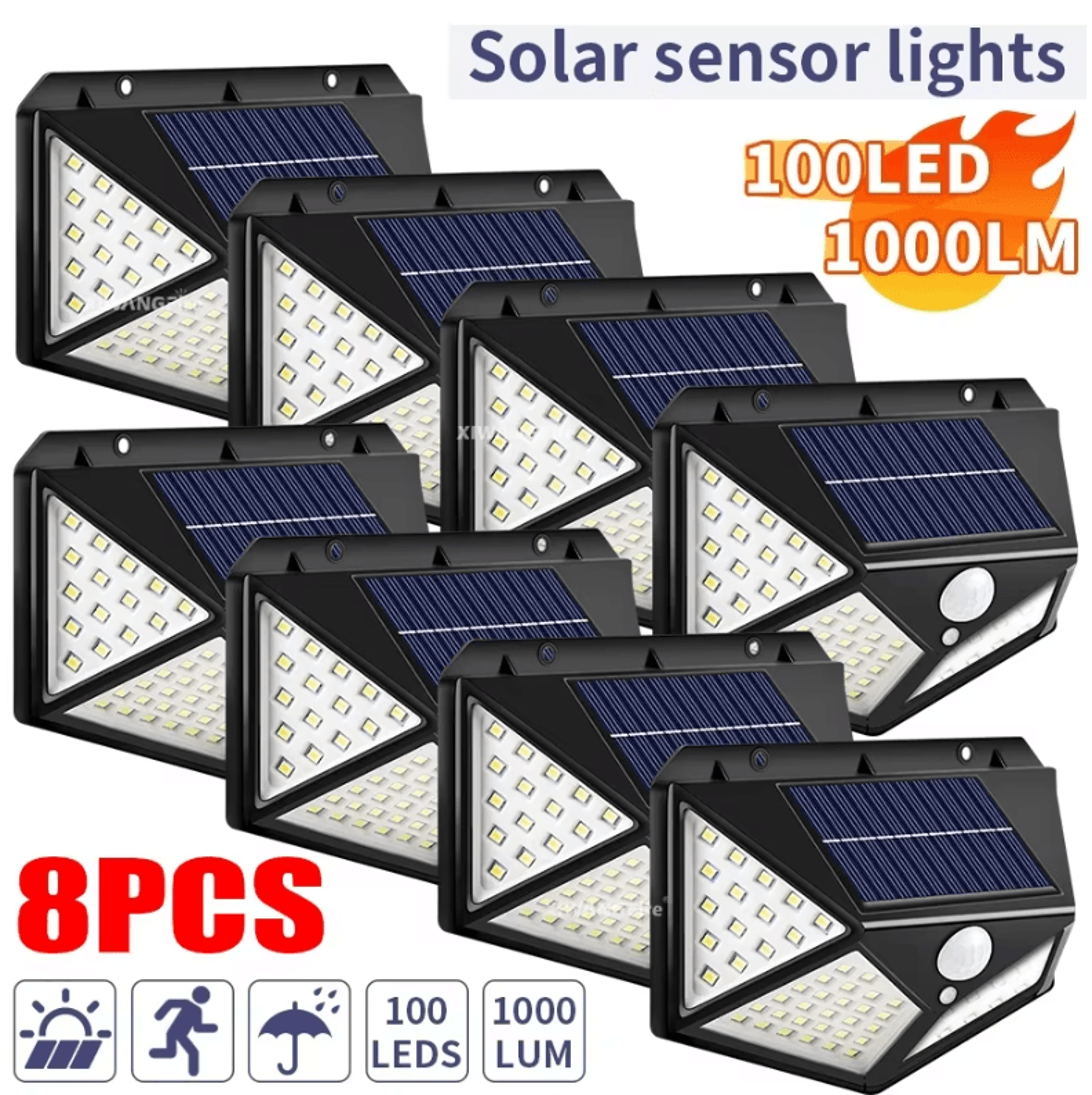 sunguard 140° motion sensor solar wall light