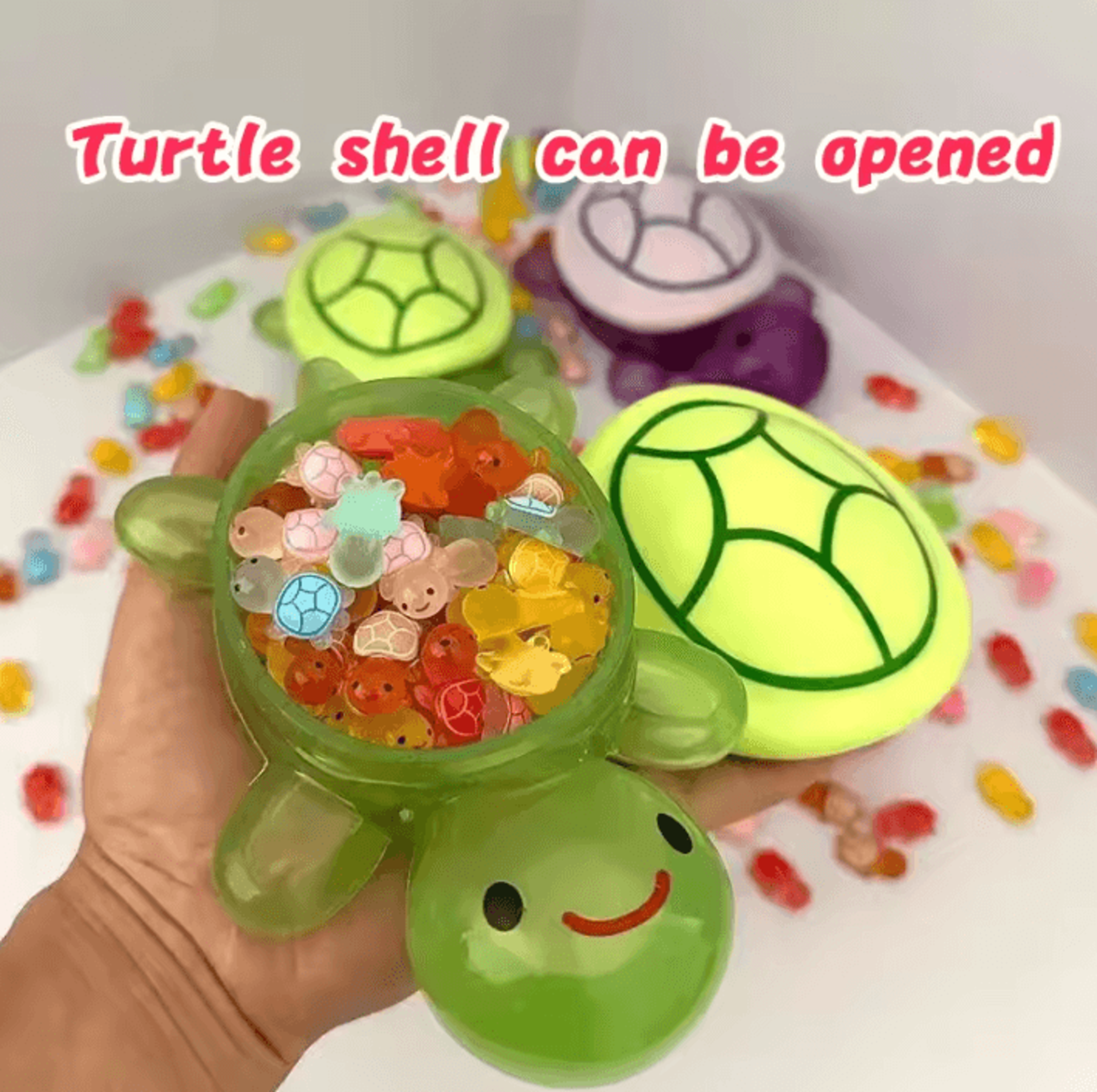 glowshell luminous turtle resin storage box decorative trinket organizer