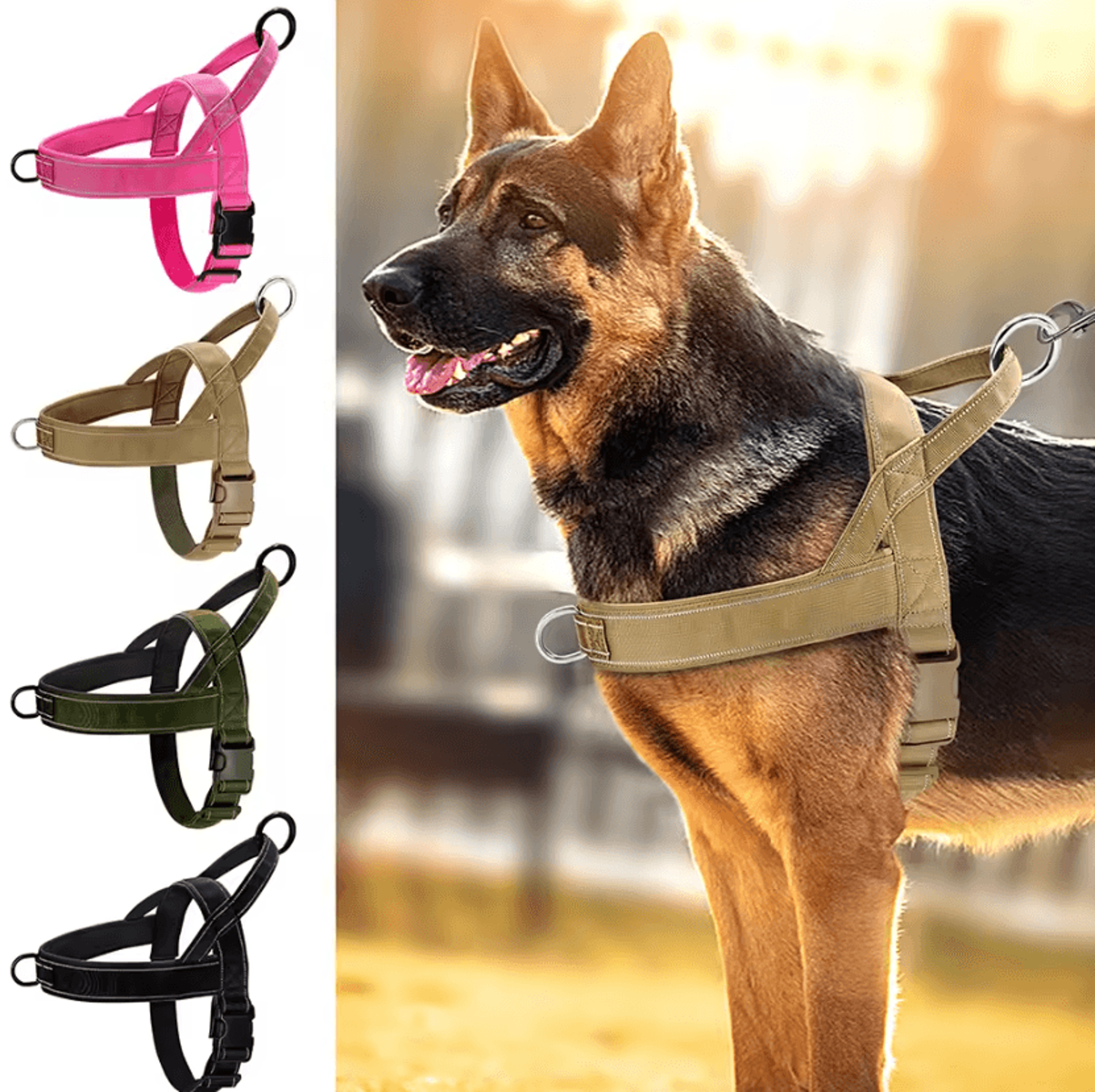 pawguard reflective no-pull dog harness for medium and large dogs