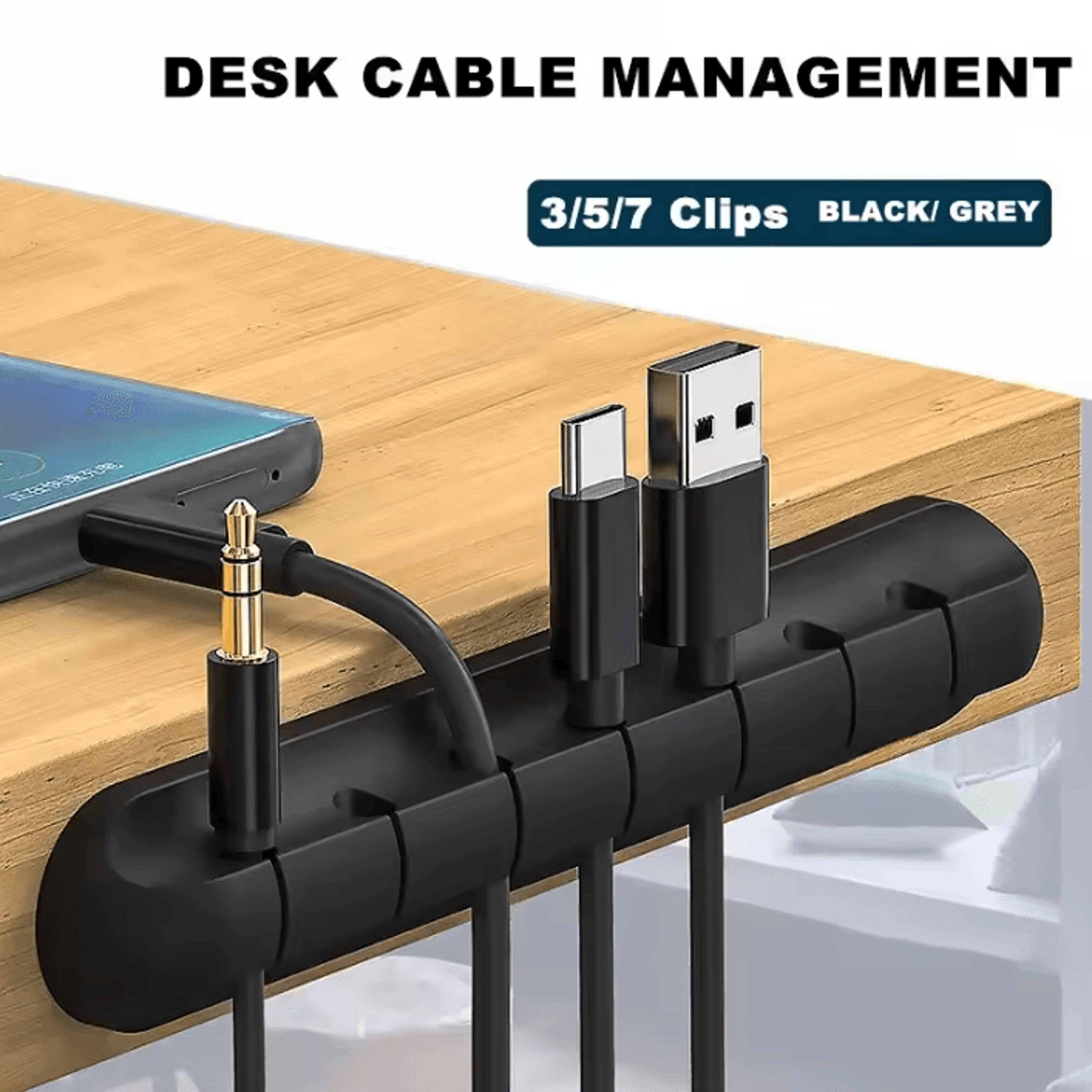 cordnest self-adhesive silicone cable clips for desk and wire organization