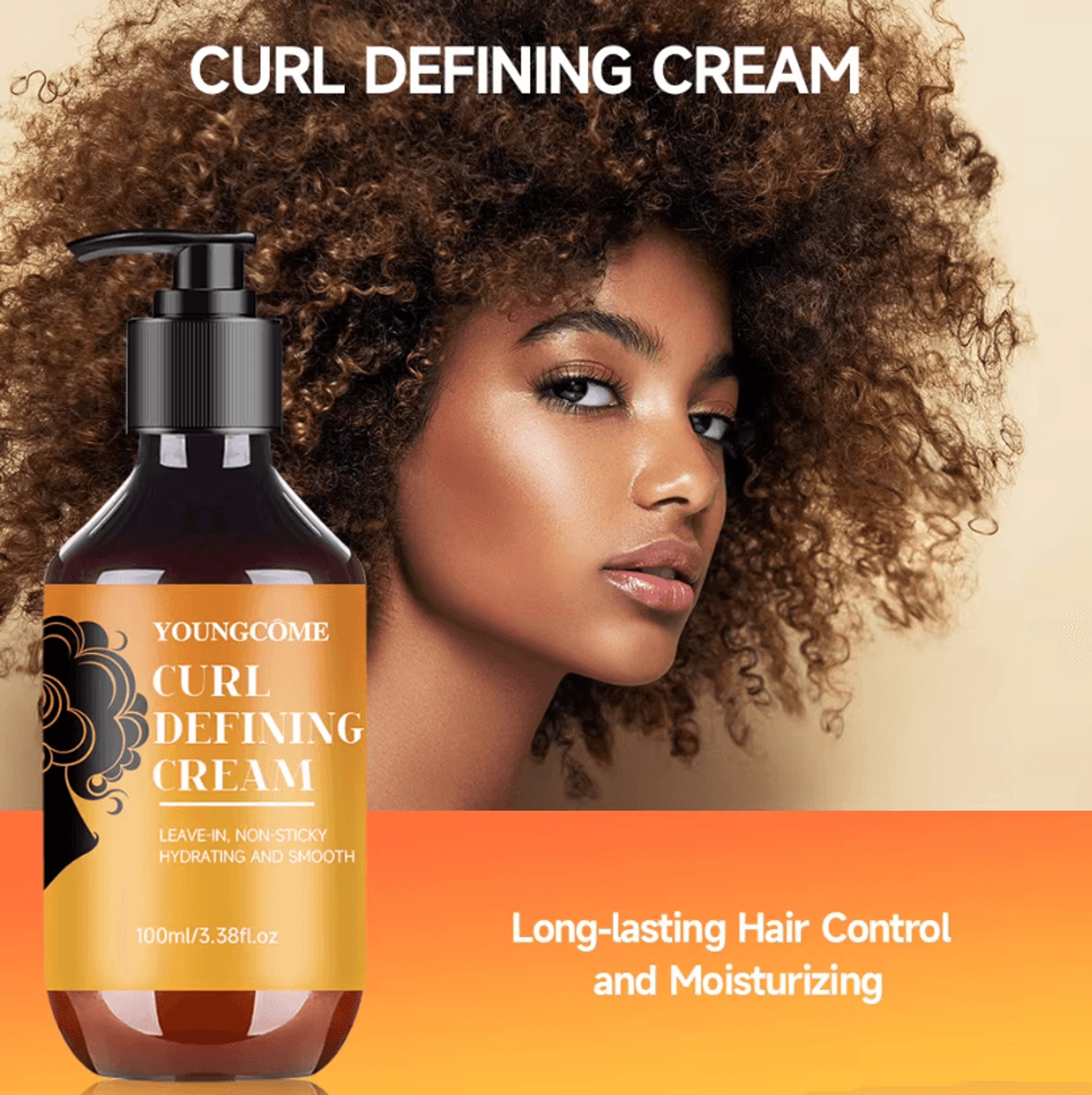curlbloom argan oil curl defining cream 100ml for soft, bouncy and frizz-controlled curls