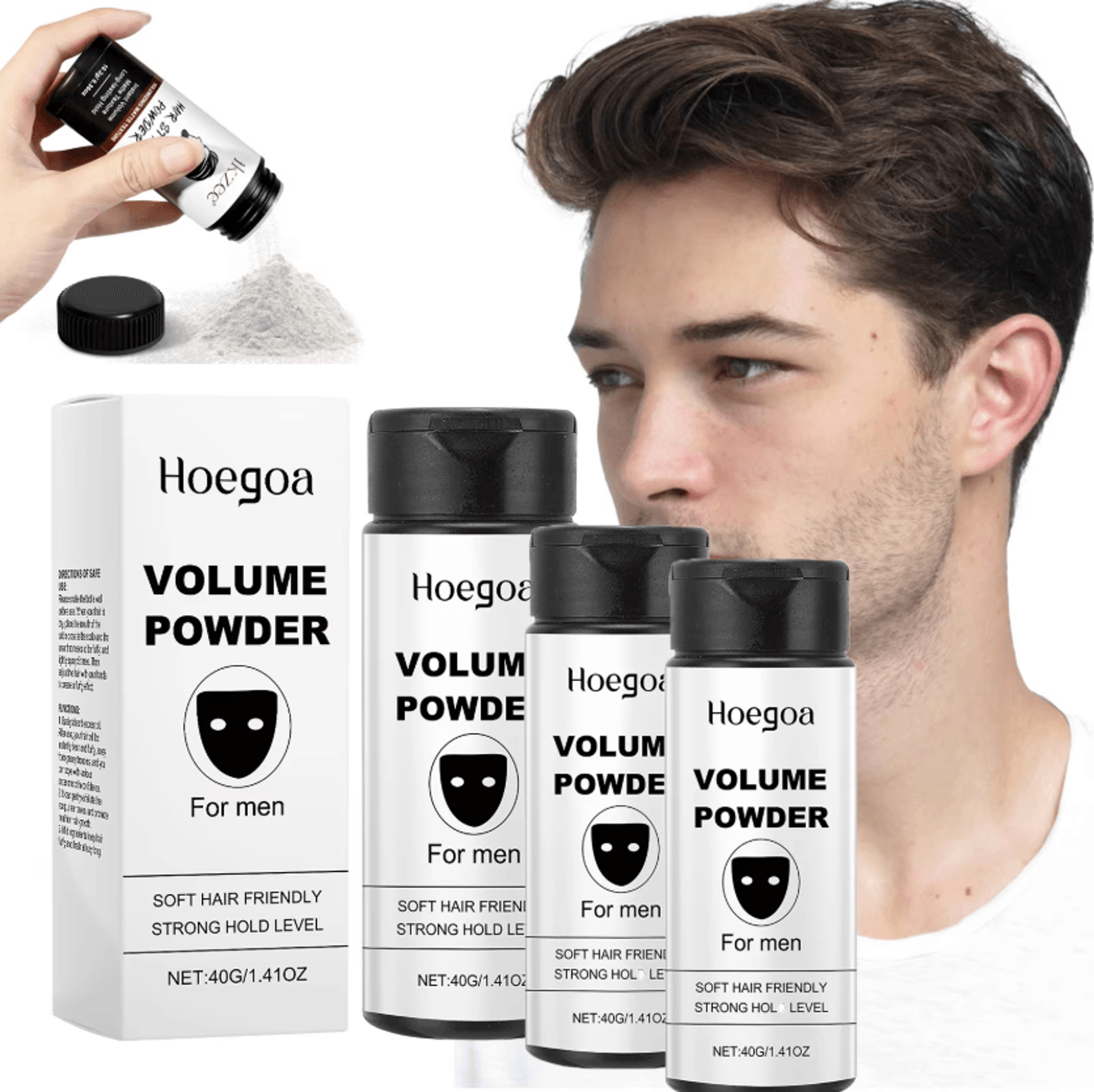 volulift hair styling texture powder for instant volume, oil control and long-lasting hold