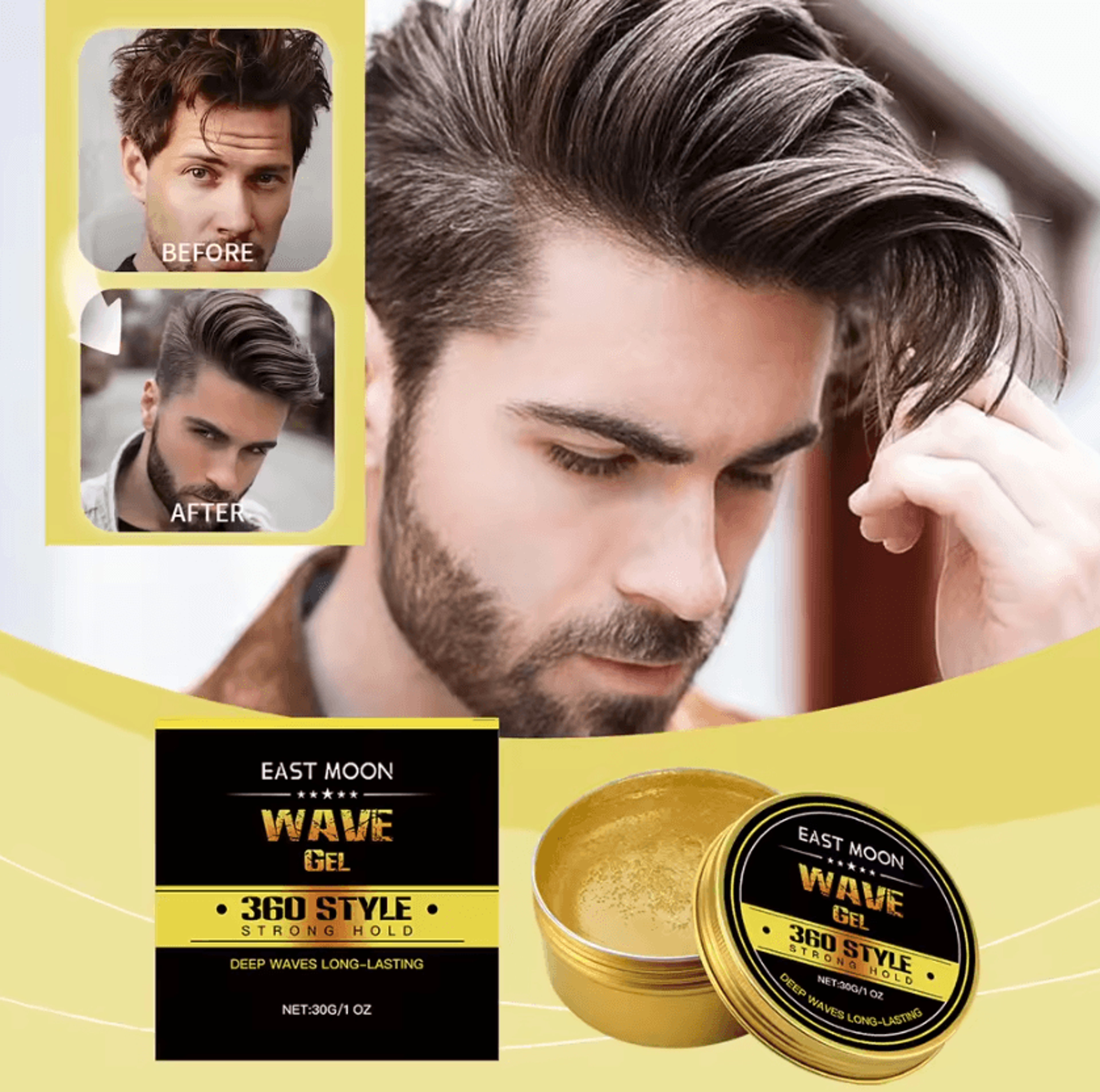 arganflex men's hair styling wax with long-lasting hold and natural texture