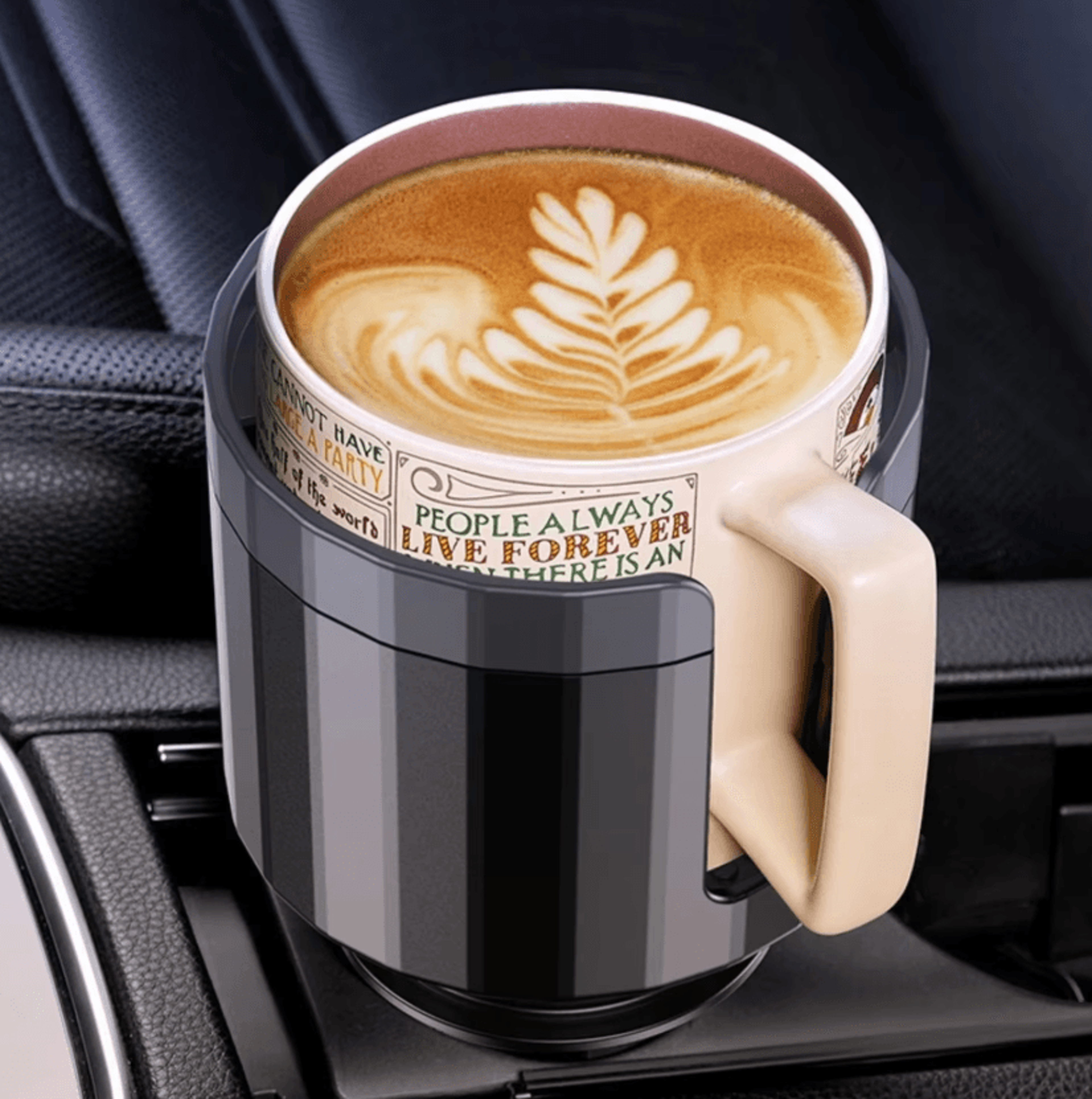 gripmax adjustable car cup holder expander for stable bottle storage