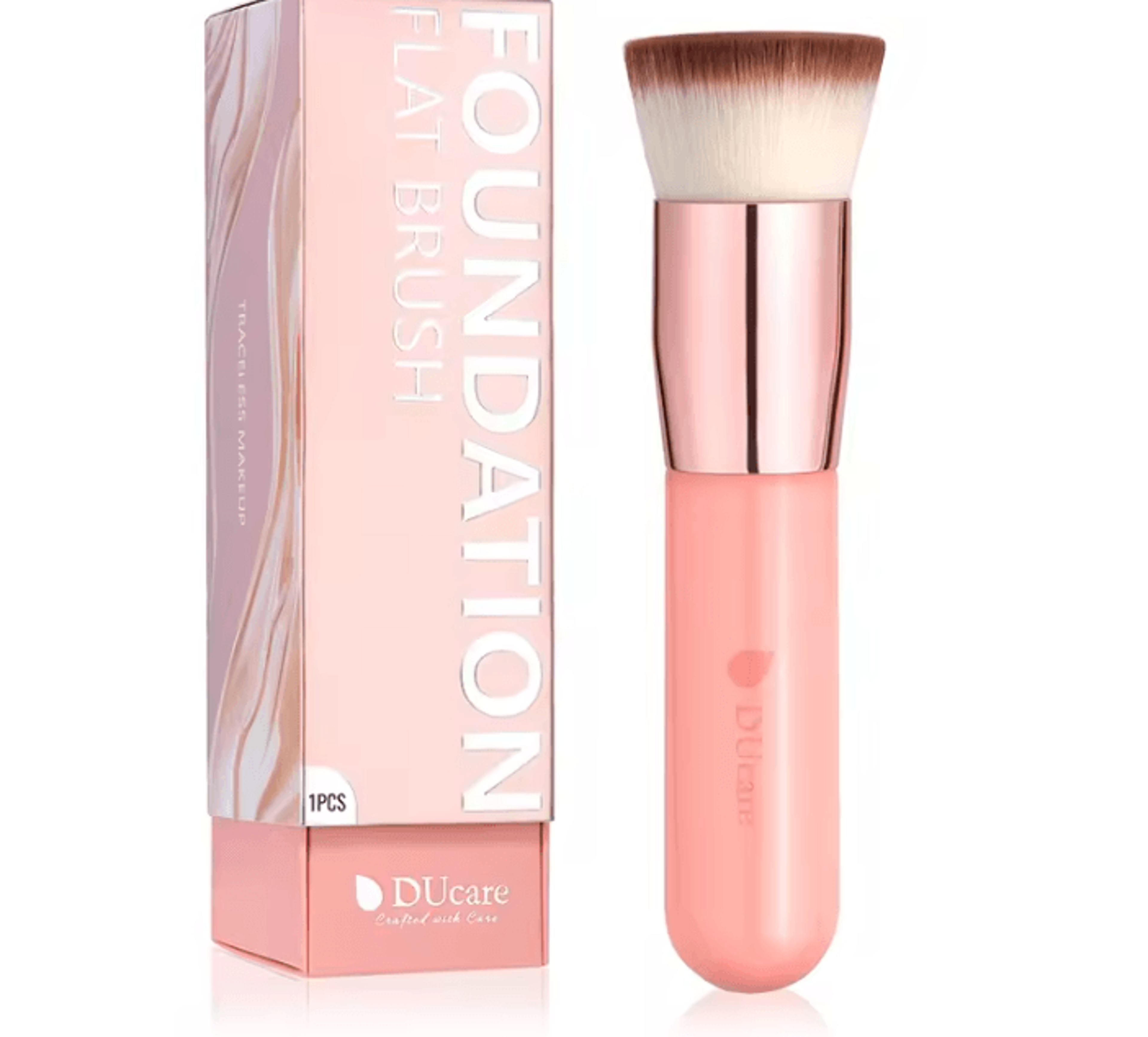 ducare velvetblend flat top kabuki foundation brush for smooth and flawless makeup