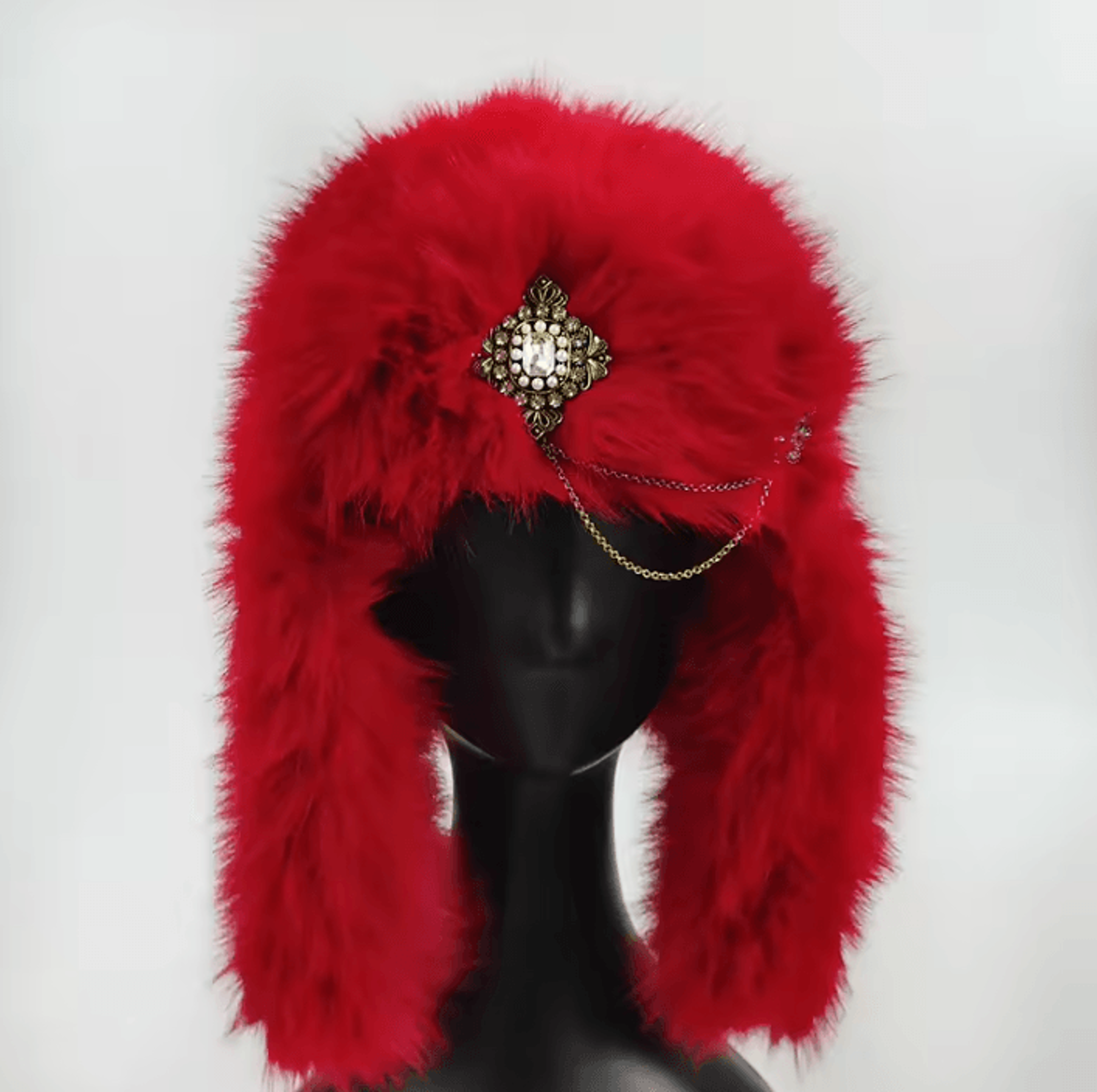 luxefrost women's diamond quilted faux fur bomber hat for winter warmth