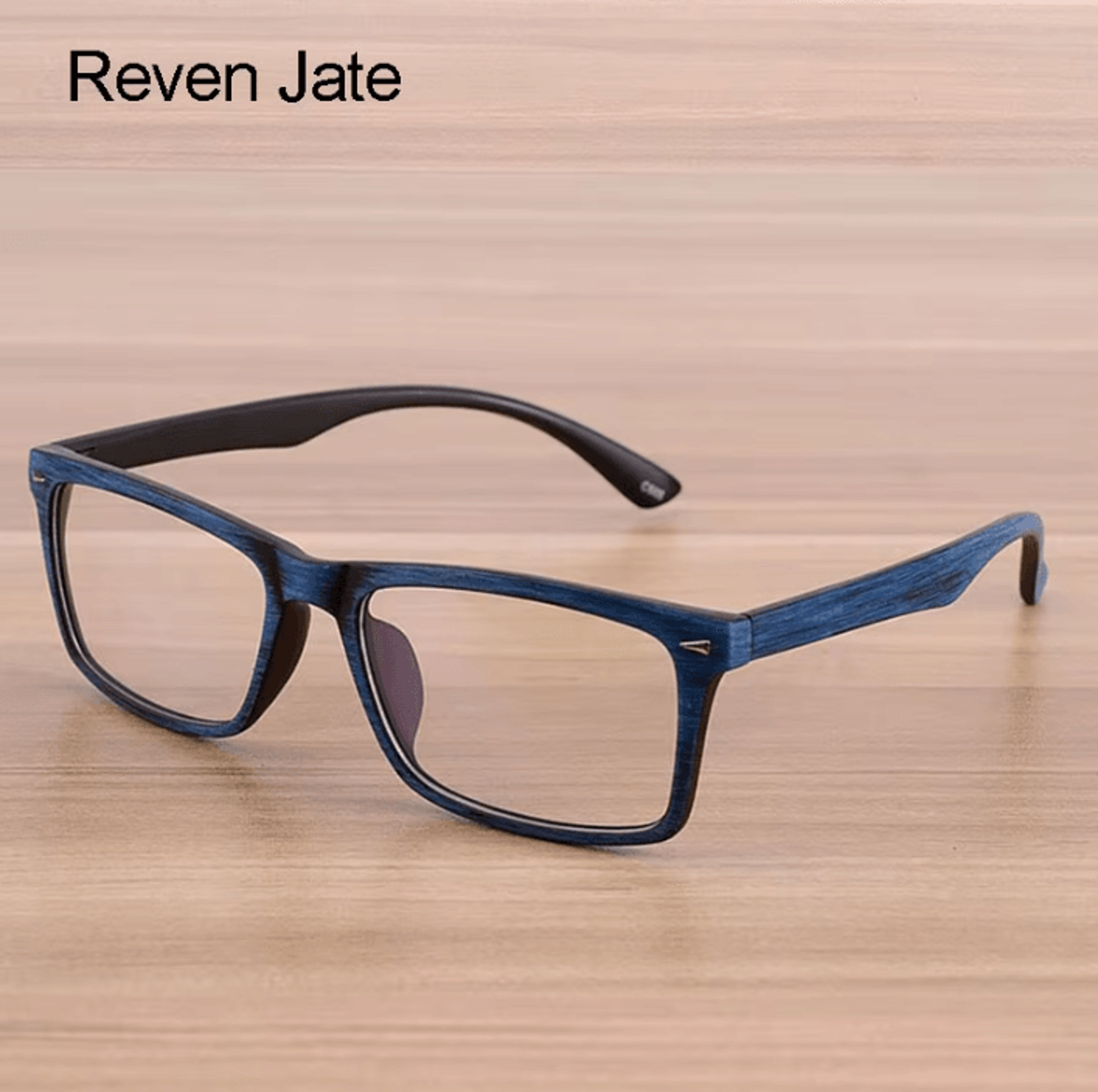 reven woodgrain retro eyeglasses frames for men and women
