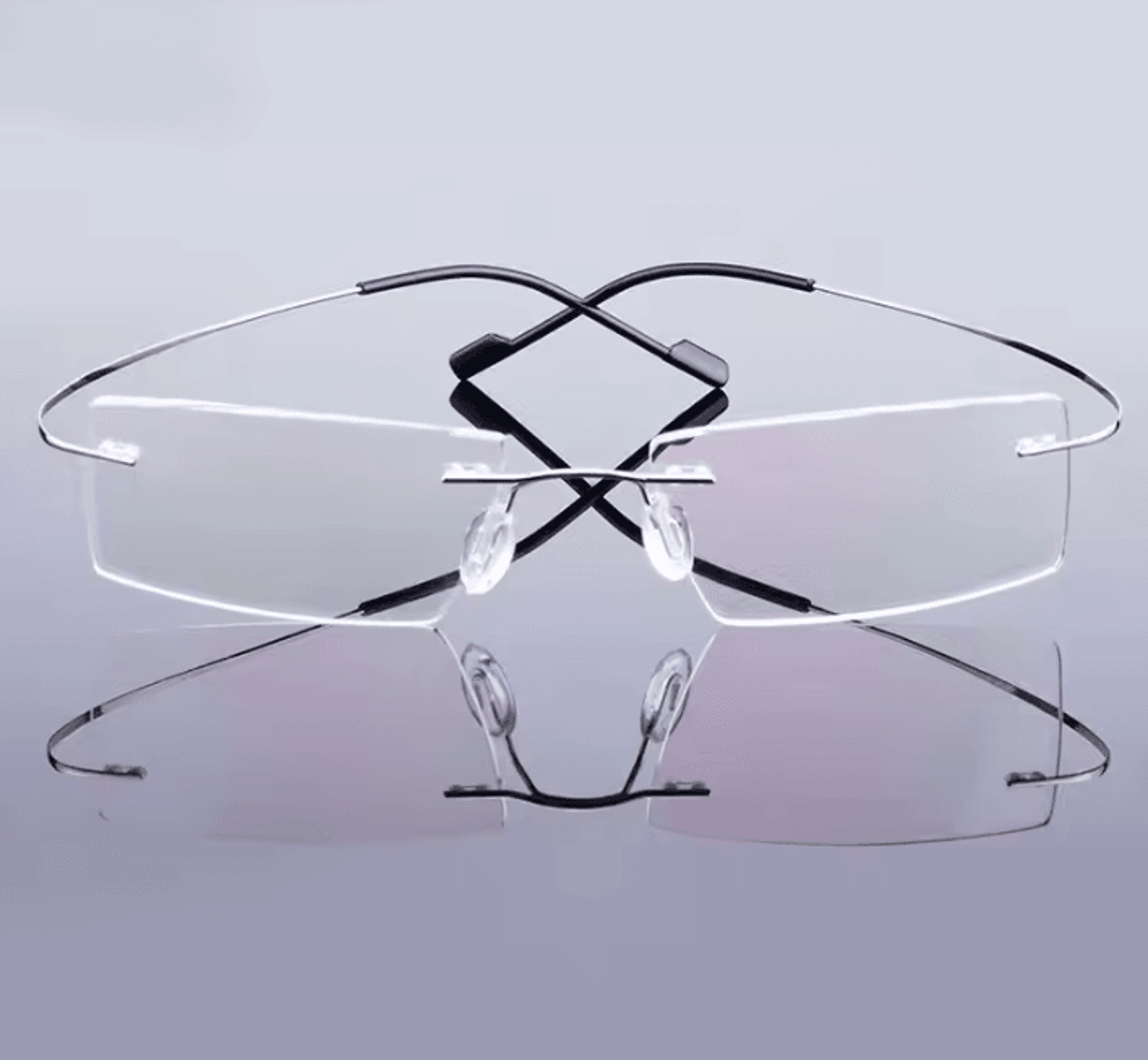 gmei flexlite t8089 rimless memory alloy eyeglasses frames
