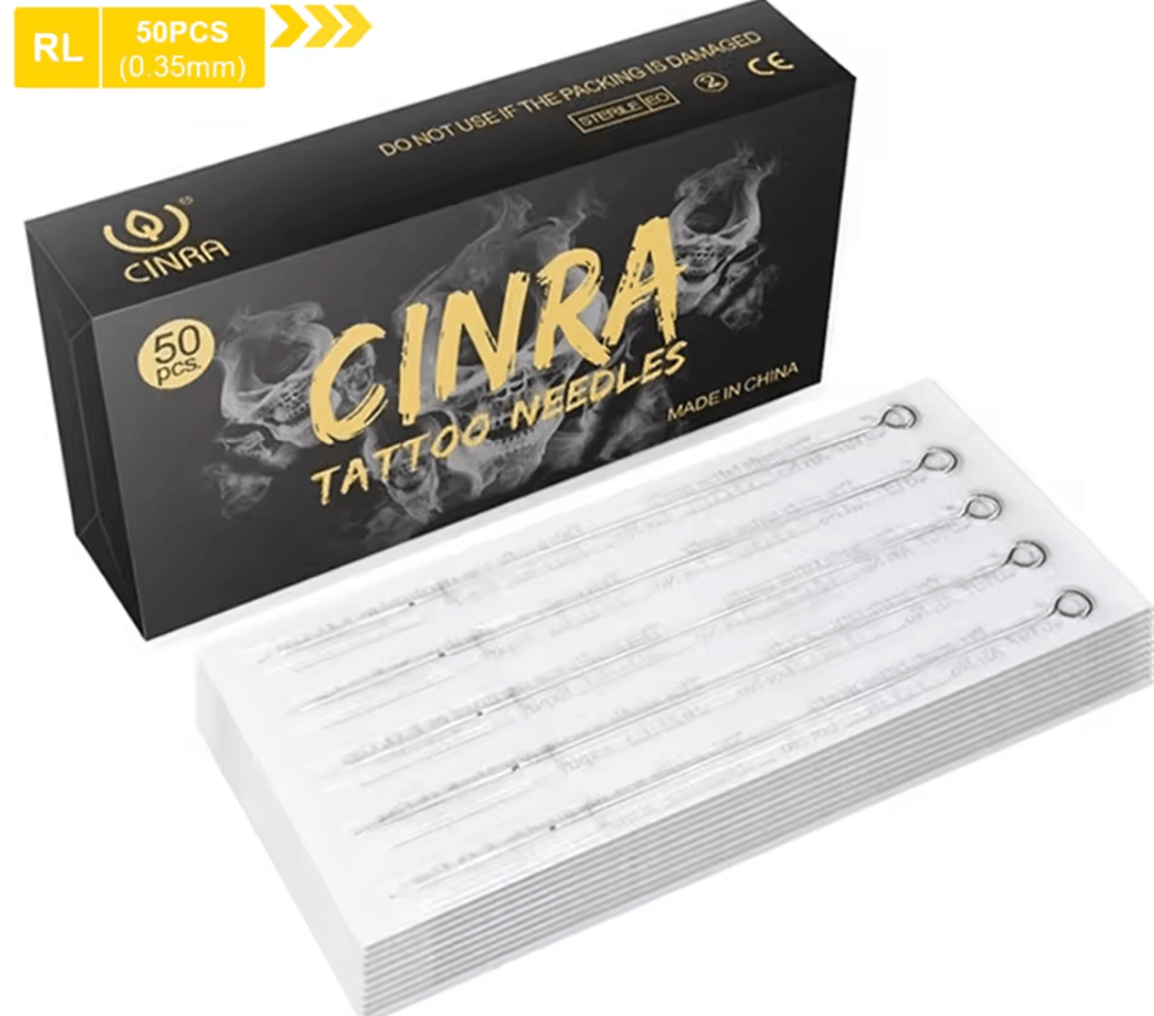 cinar precisionline disposable round liner tattoo needles for professional tattoo machines