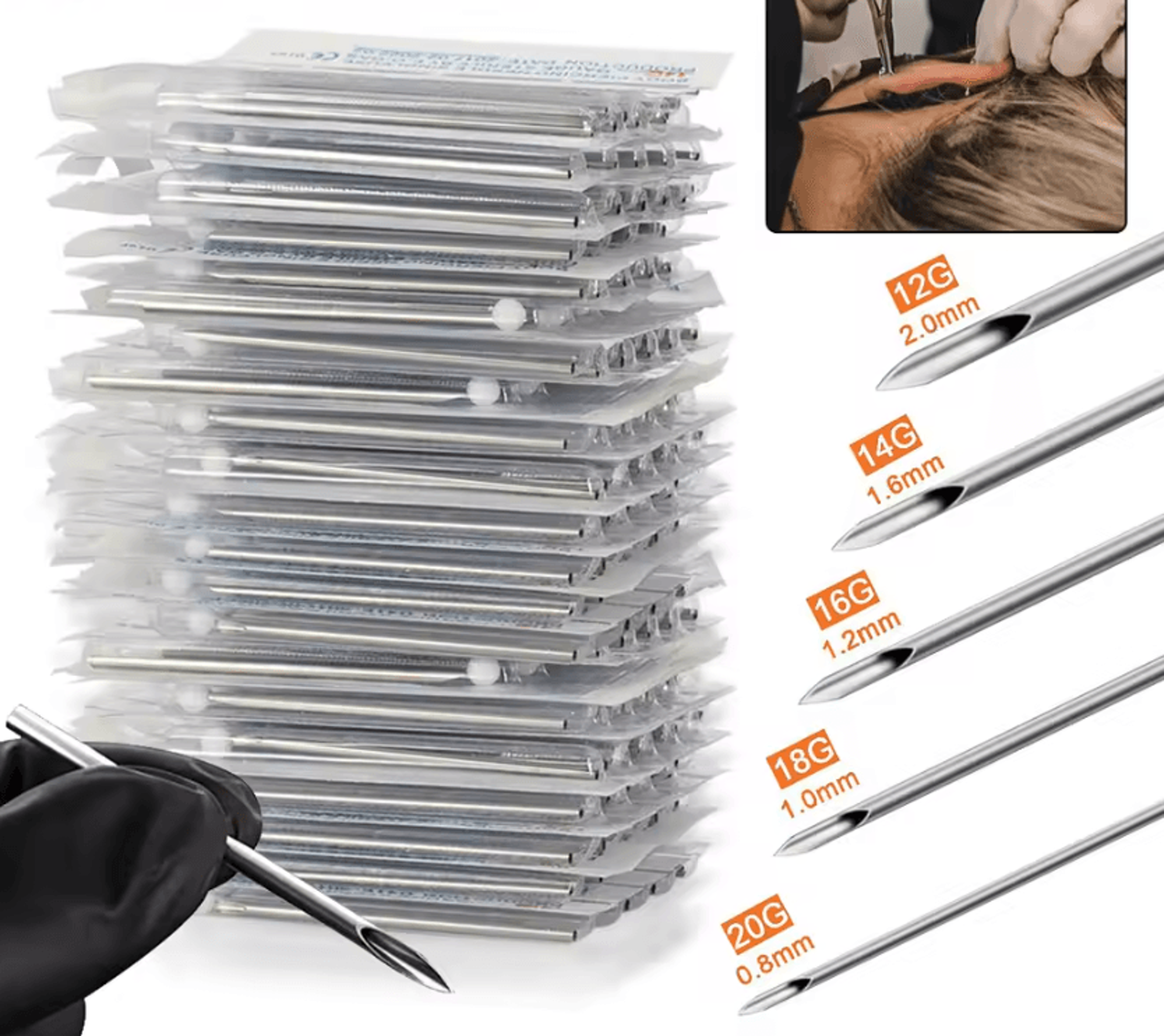 piercepoint elite disposable body piercing needles for professional piercing supplies