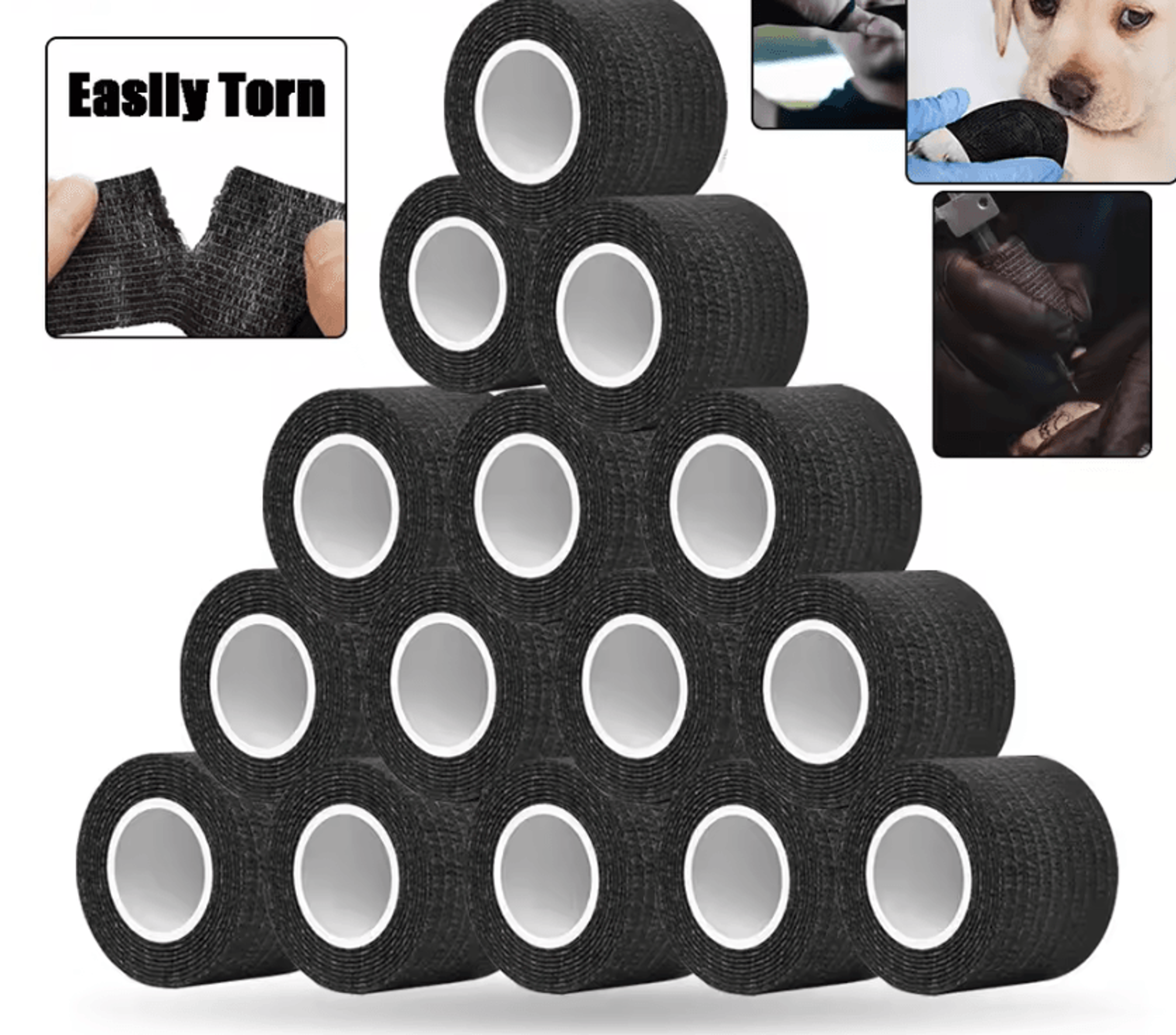 gripmaster flex elastic tattoo grip tape wrap for tattoo pens and machines