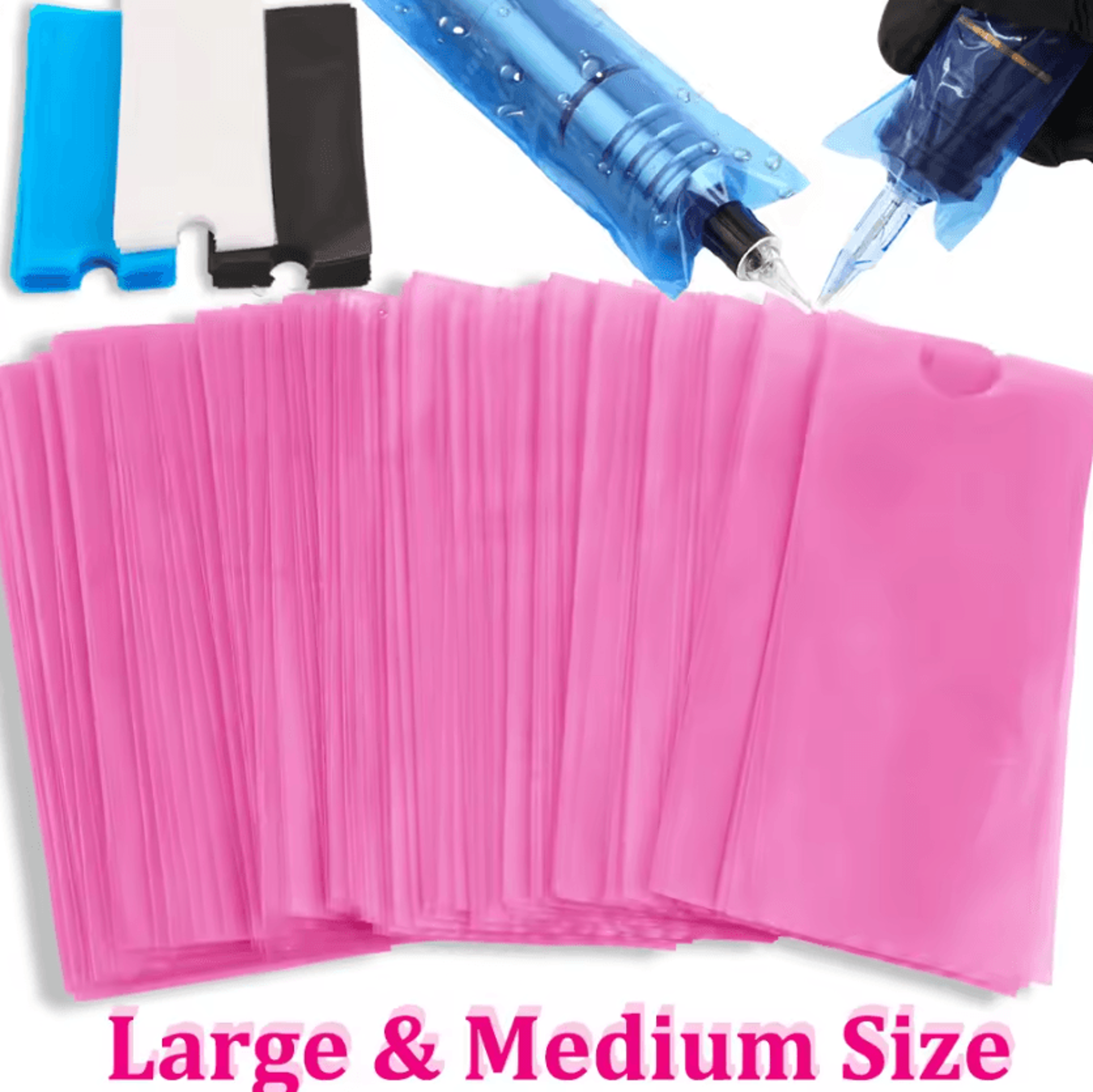 inkbarrier pro 200-piece disposable tattoo machine covers for pen and equipment protection
