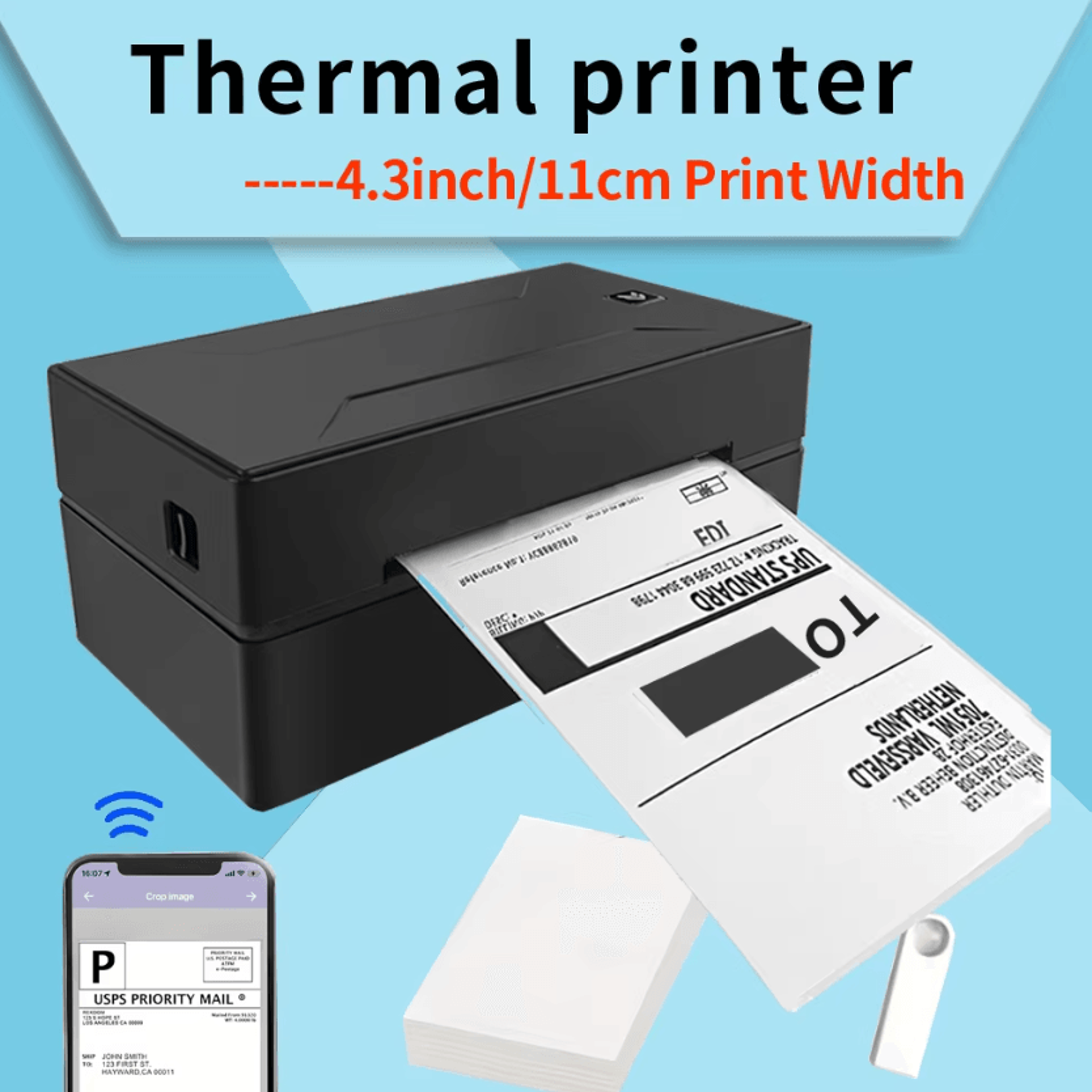 marklife blackprint hd bluetooth inkless thermal printer for home office and small business