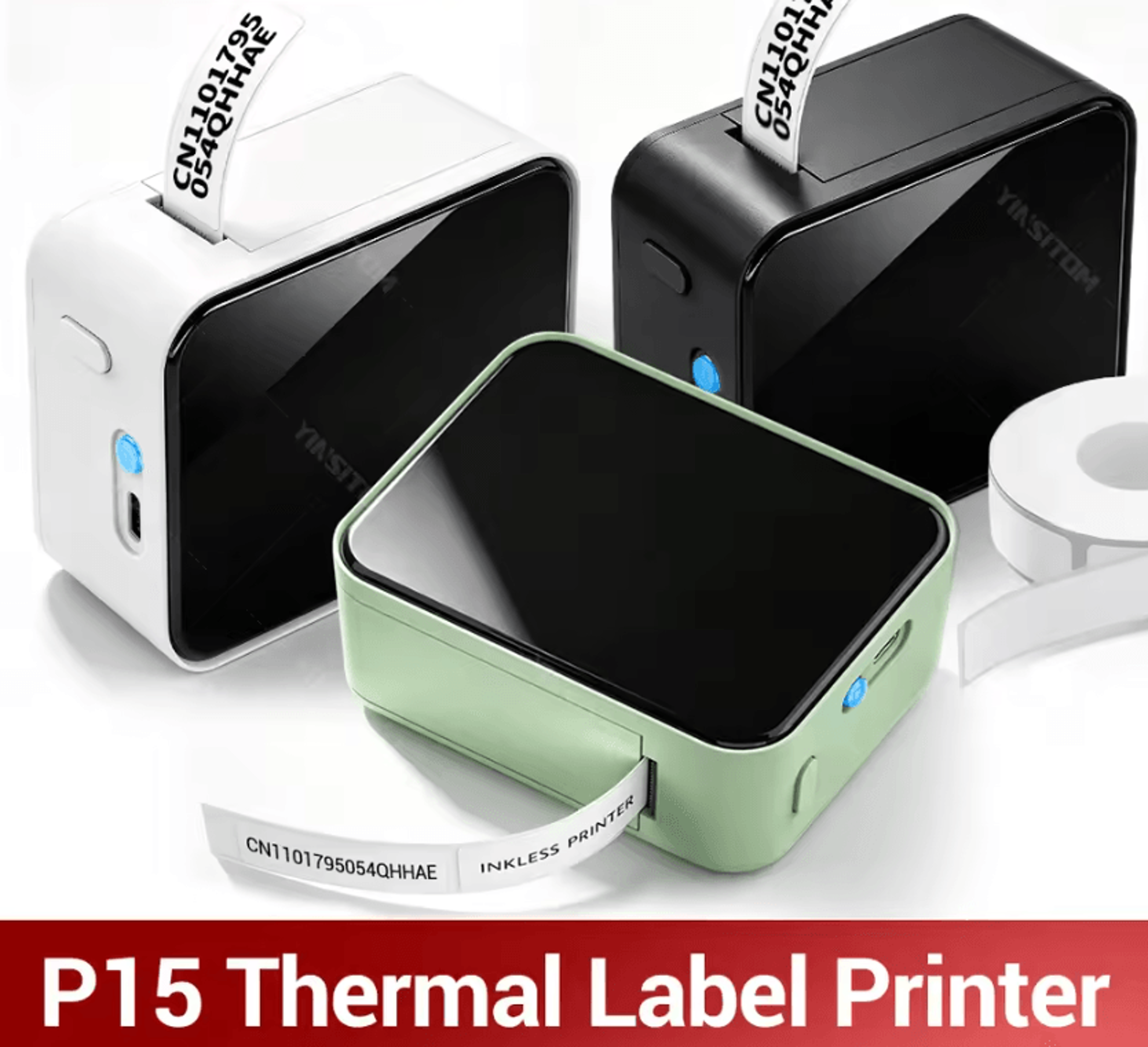 p15 quicktag mini bluetooth thermal label printer for name tags price labels and organization
