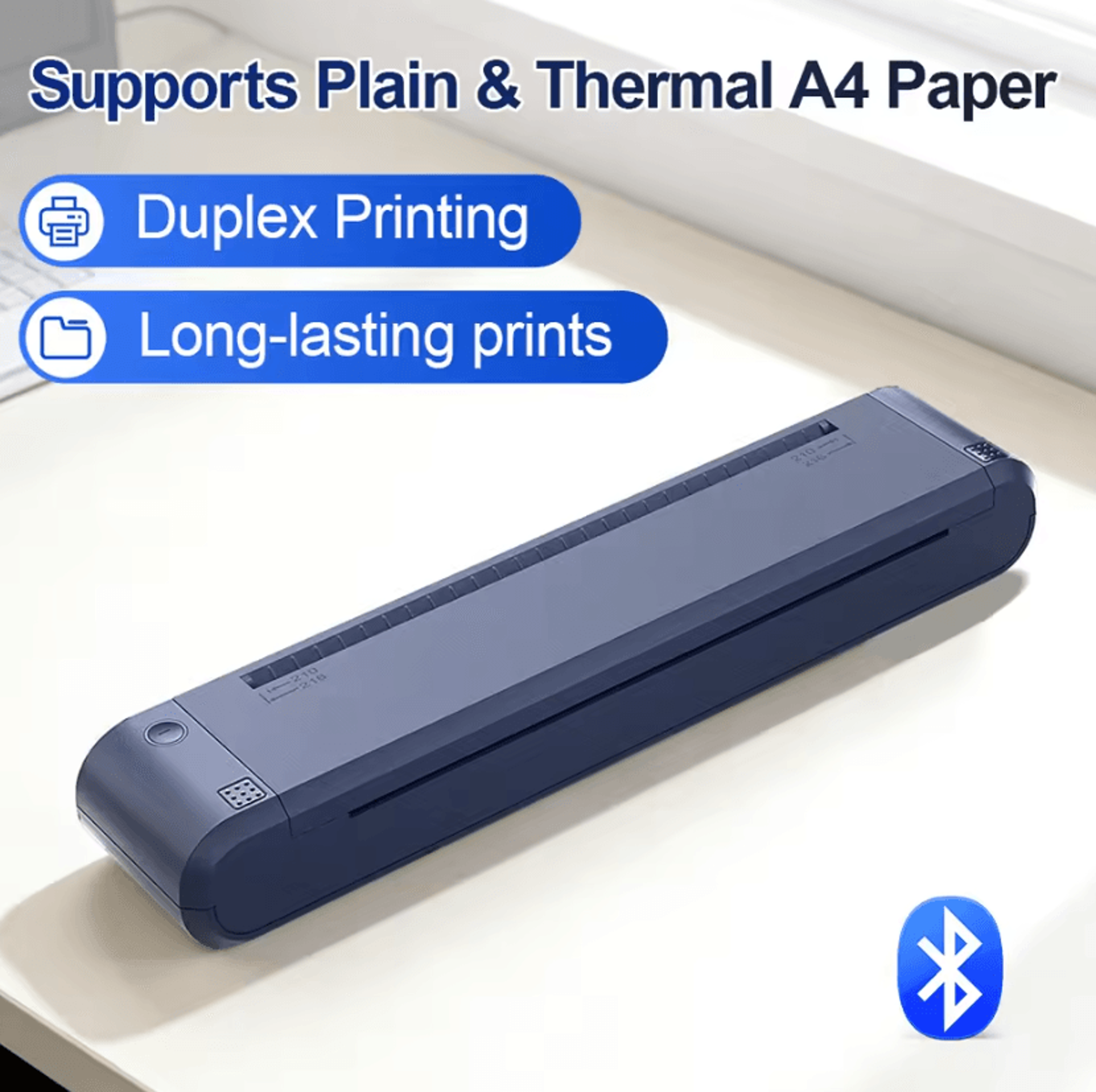 ribbonflex duo a4 bluetooth thermal transfer printer for double-sided documents
